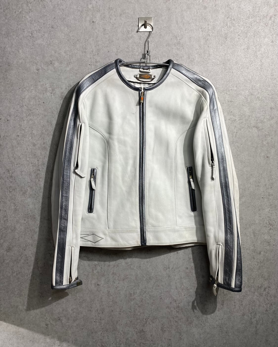 [M] POWER-TRIP 리얼레더 레이싱 가죽자켓 상품이미지1