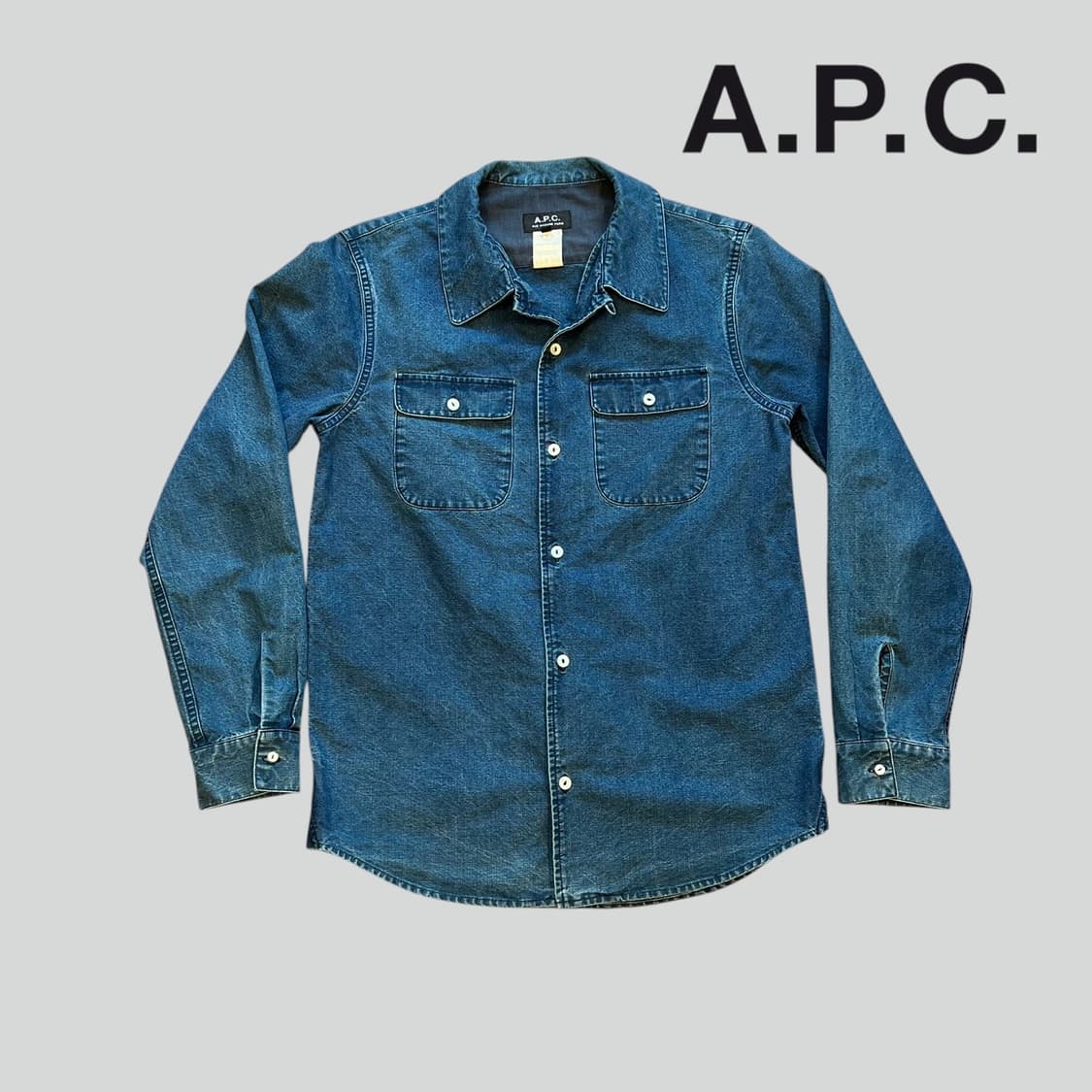 [XS]아페쎄 A.P.C 투포켓 데님 셔츠 상품이미지1