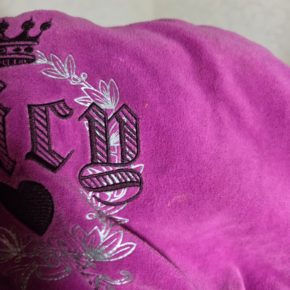 쥬시꾸뛰르 벨벳 가방 리본 숄더백 상품이미지5