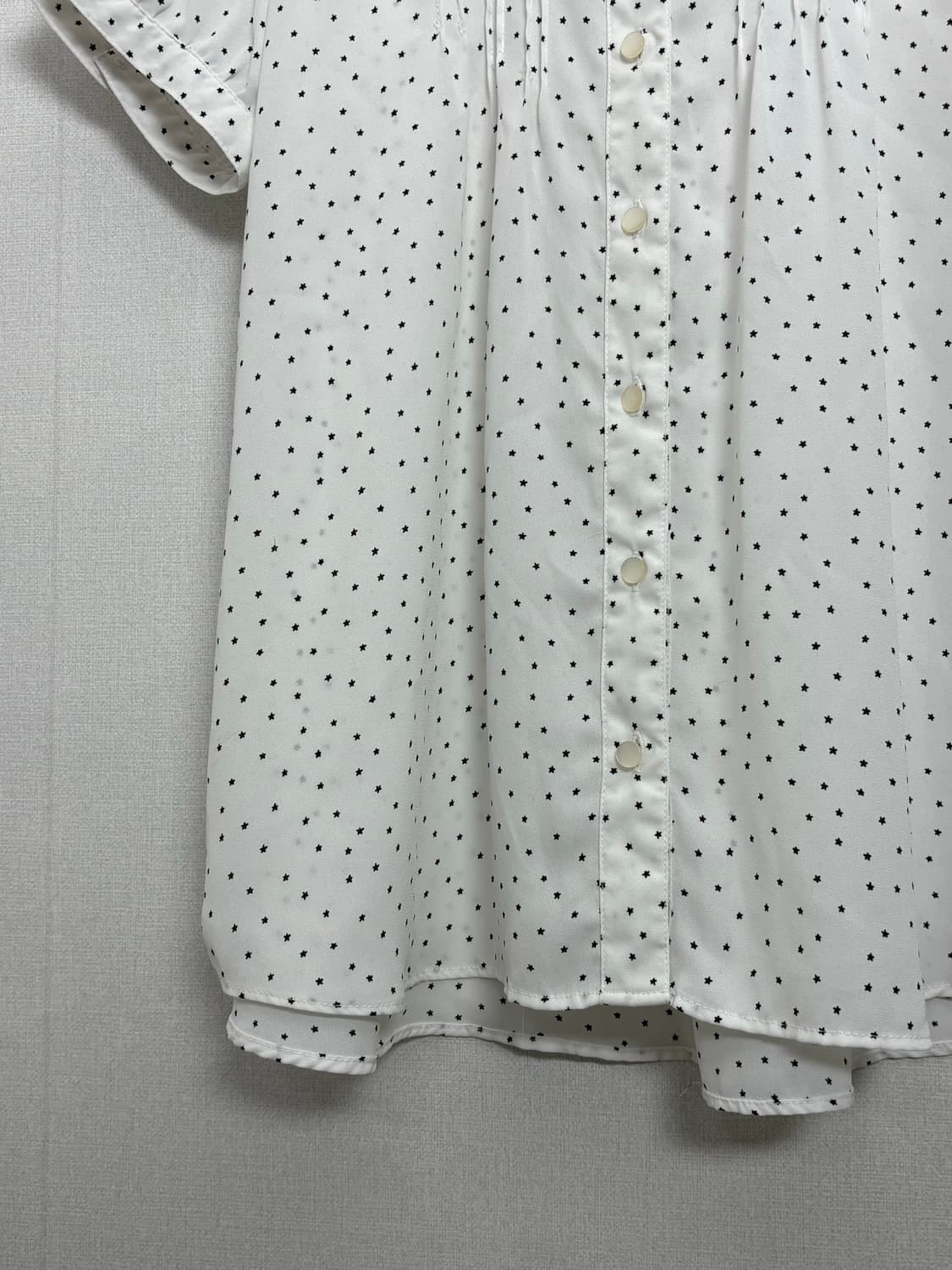 화이트 별 도트 블라우스 상품이미지3
