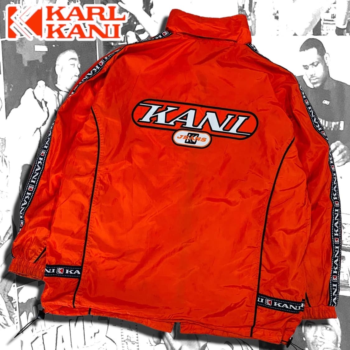 90s karl kani 칼카니 올드스쿨 바람막이 상품이미지1