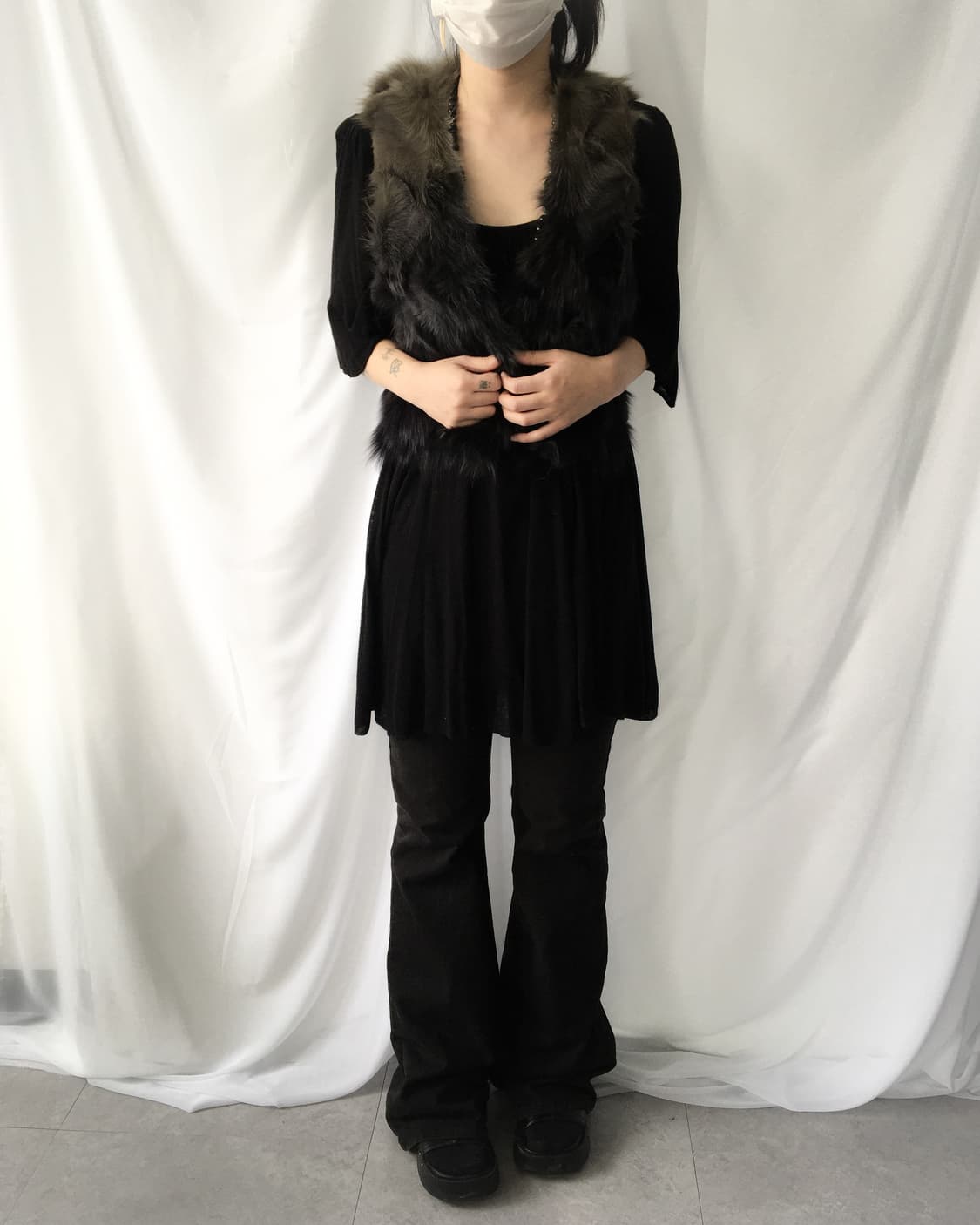 Fox fur vest 상품이미지5