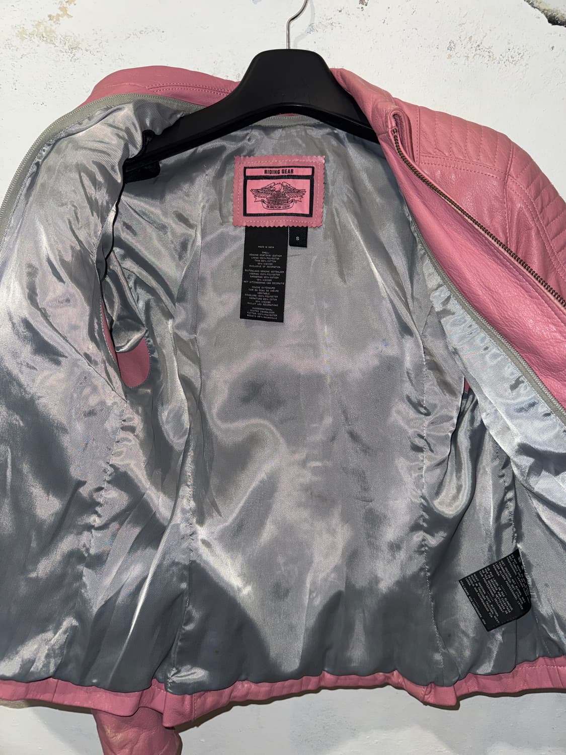 할리데이비슨 핑크 레더 라이딩 자켓 상품이미지9