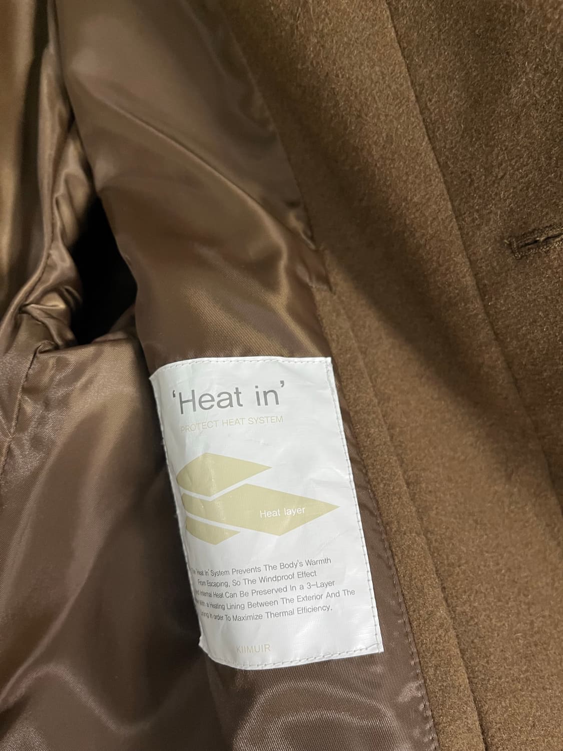 키뮤어 세미오버 발마칸 코트 M 브라운 상품이미지4