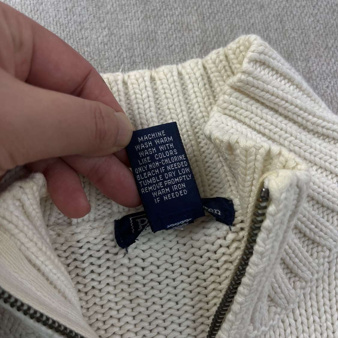 W 95 폴로랄프로렌 성조기 반집업 니트 상품이미지4