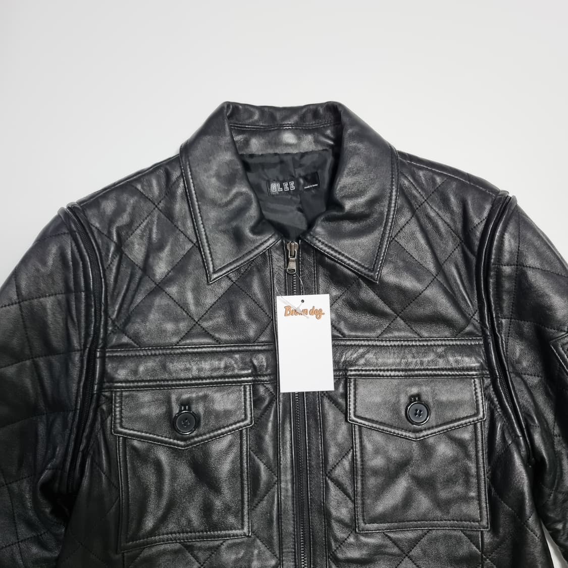 글리 레더 자켓 상품이미지4