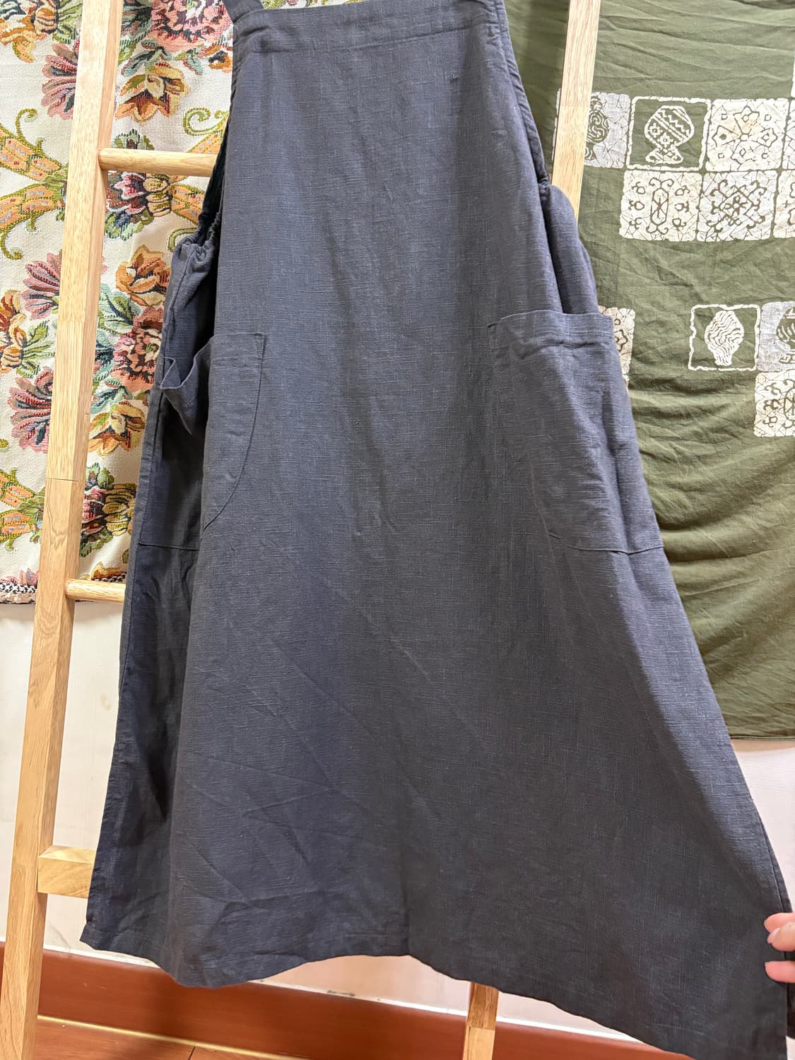 히피 모리 하구미 딥 그레이 레이어드 원피스  상품이미지5