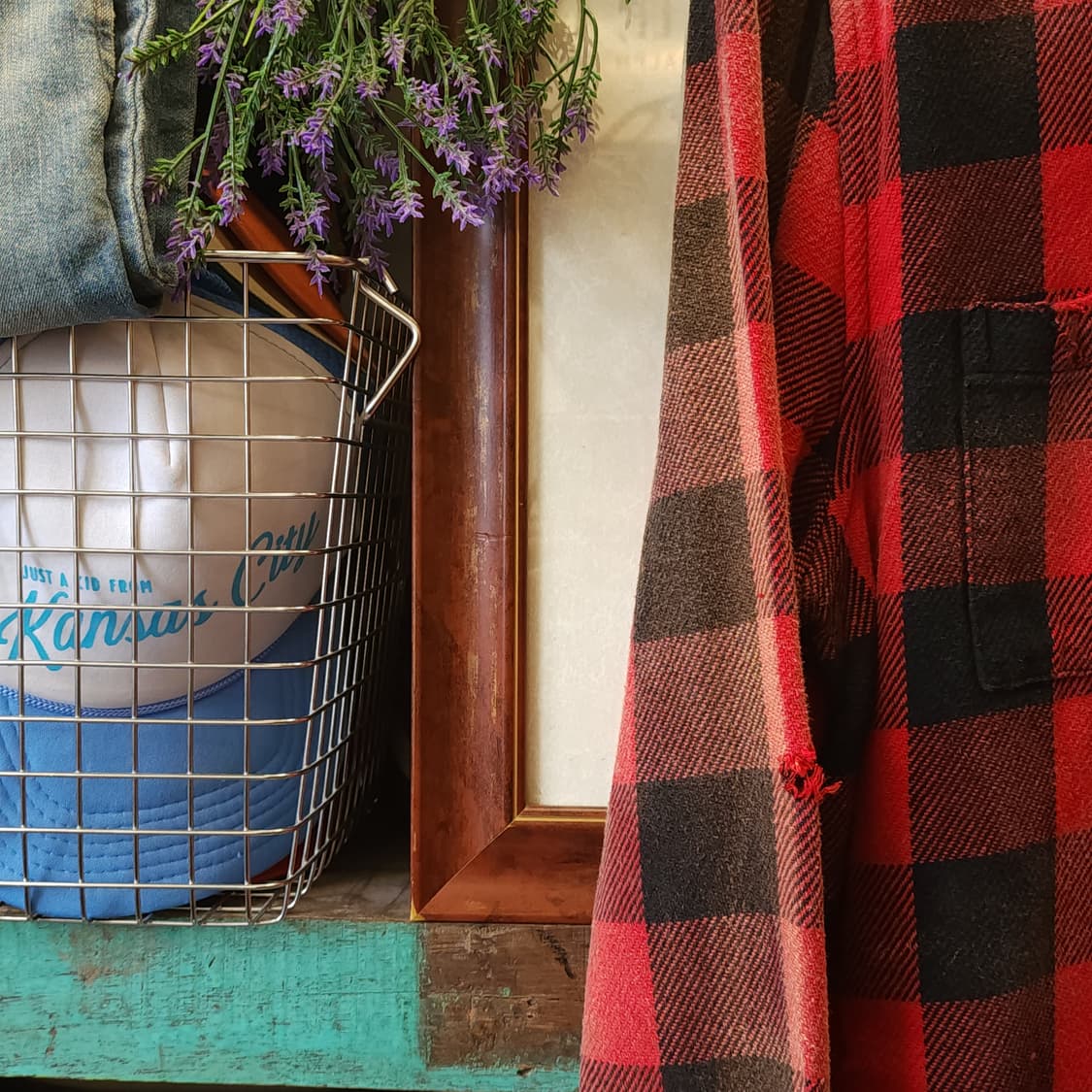 90s 빈티지 체크셔츠 헤비 플란넬 워크셔츠 썬페이딩 레드 윈도우 L 상품이미지6