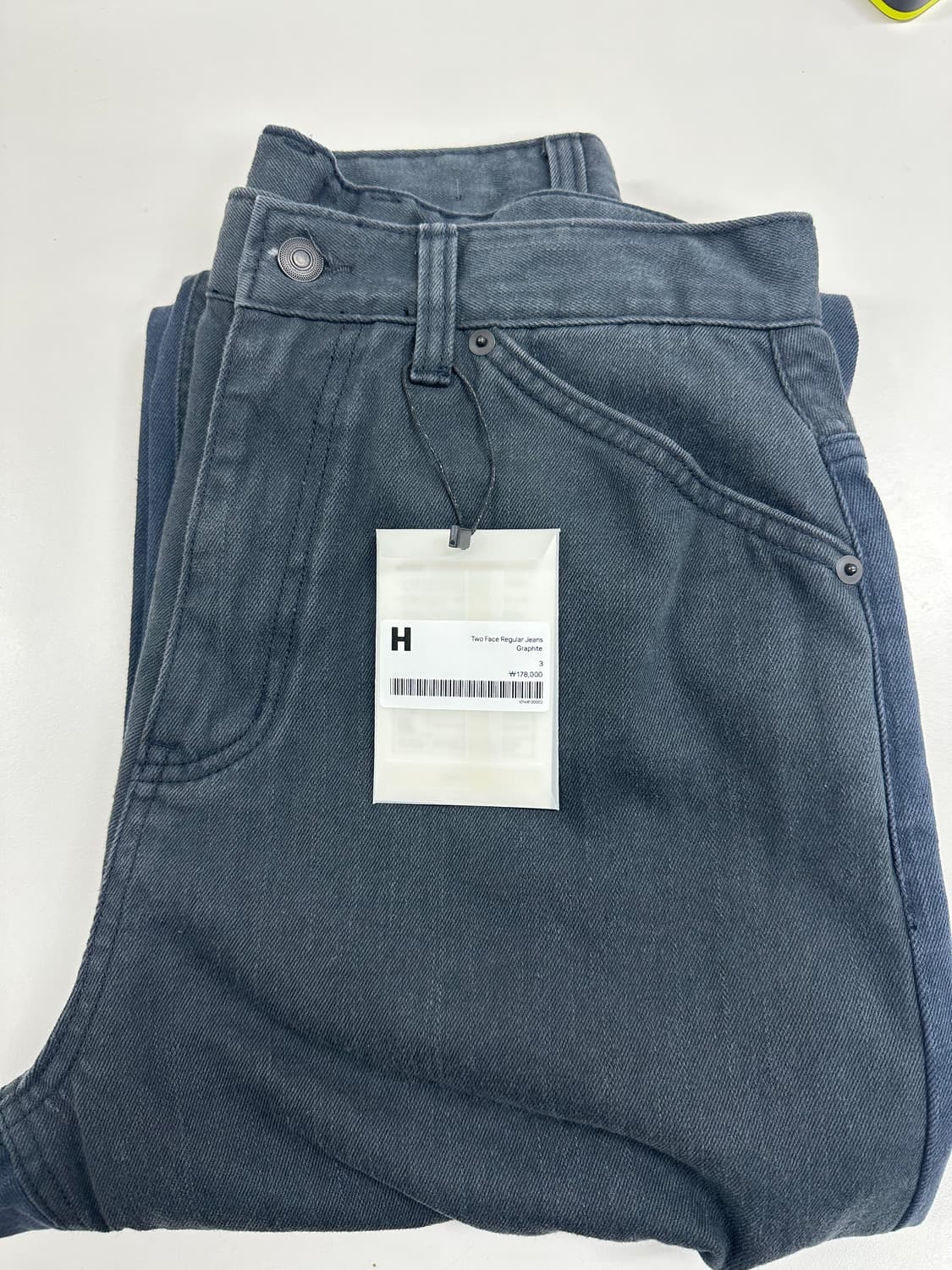 (3)해칭룸 Two face regular jeans (graphite) 상품이미지2