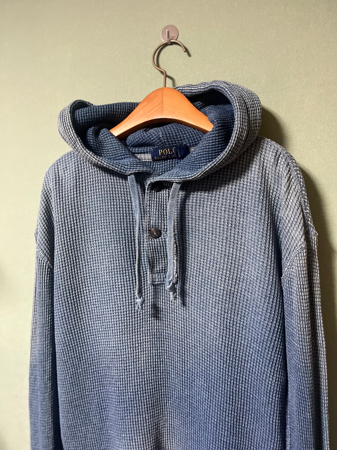 Polo Ralph waffle hoodie 상품이미지3