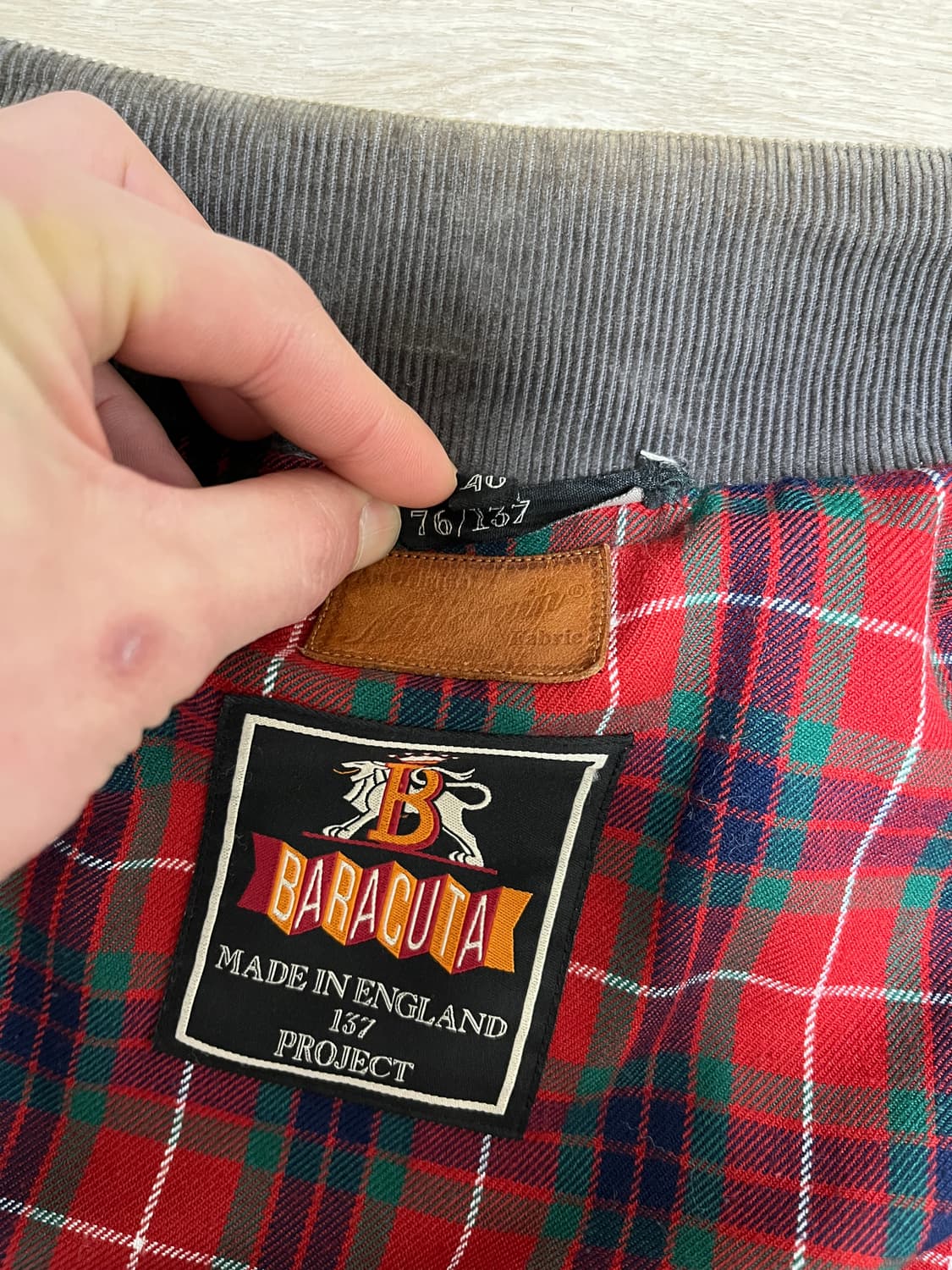 바라쿠타x밀러레인 g9 헤링턴 왁스자켓 상품이미지8