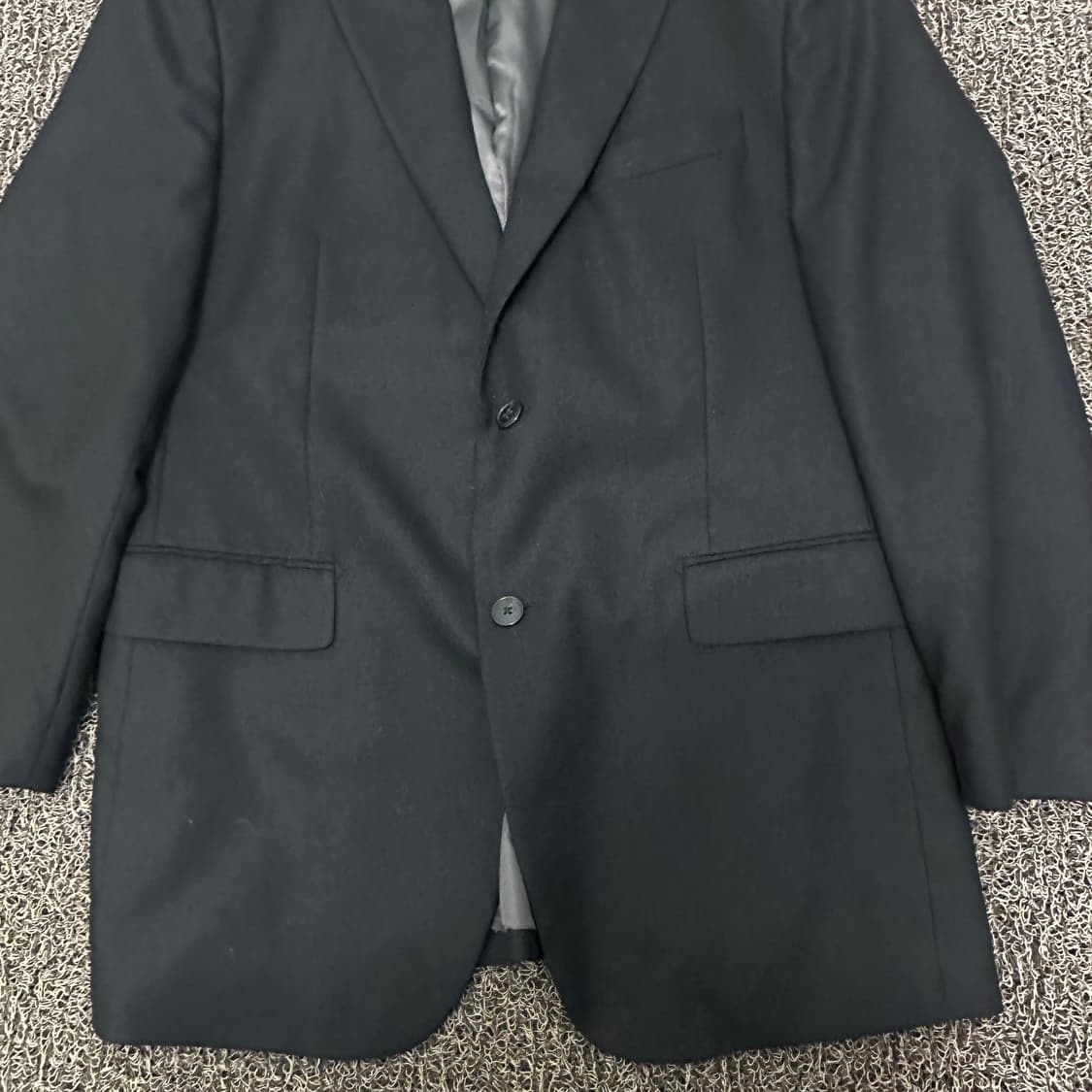 LUOMO 워모 프리미엄라인 캐시미어 울 정장 자켓 블랙 105(XL) 상품이미지3