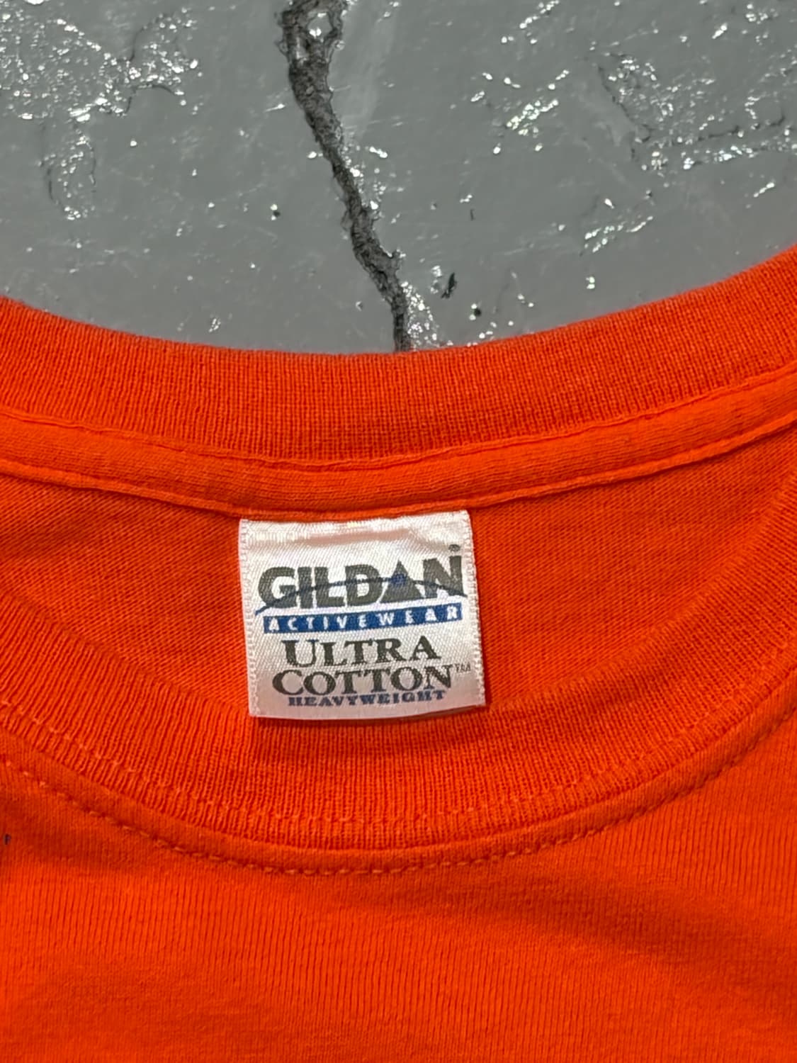 길단(Gildan) 빈티지 오렌지 컬러 반팔 티셔츠 상품이미지6
