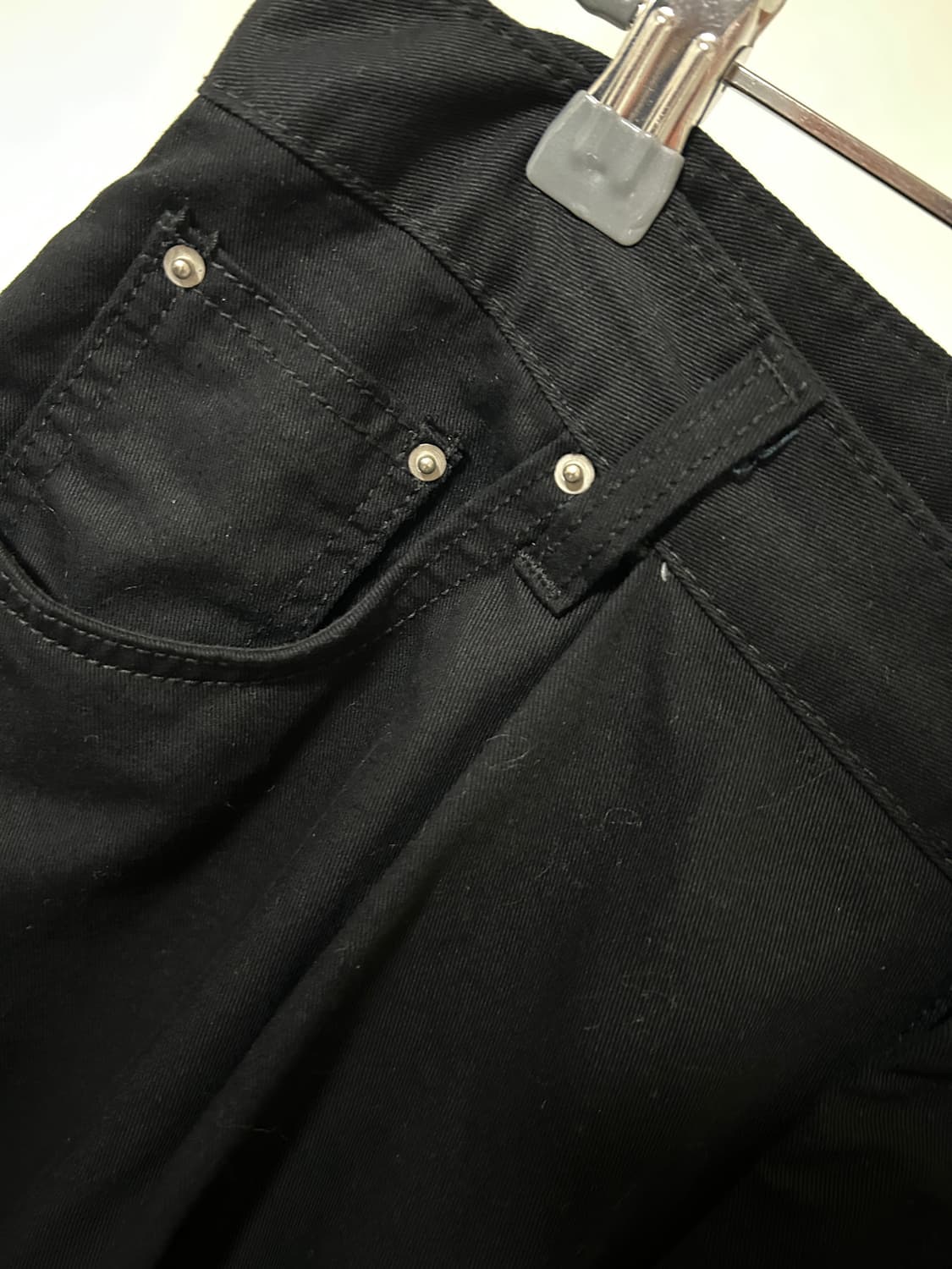 백포켓 스티치 코튼 와이드 팬츠 상품이미지6