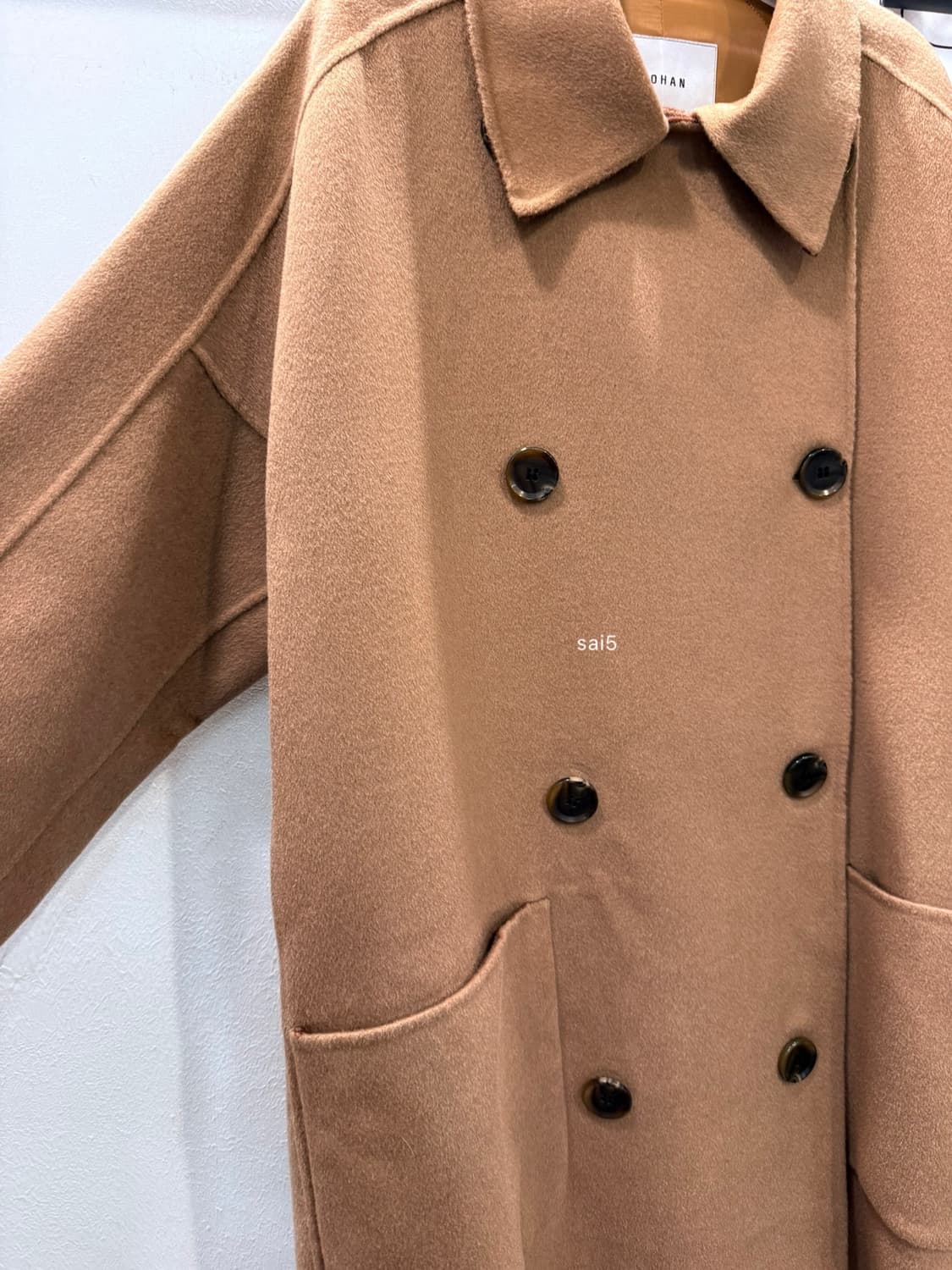 모한 울 캐시미어 오버핏 핸드메이드코트  상품이미지6
