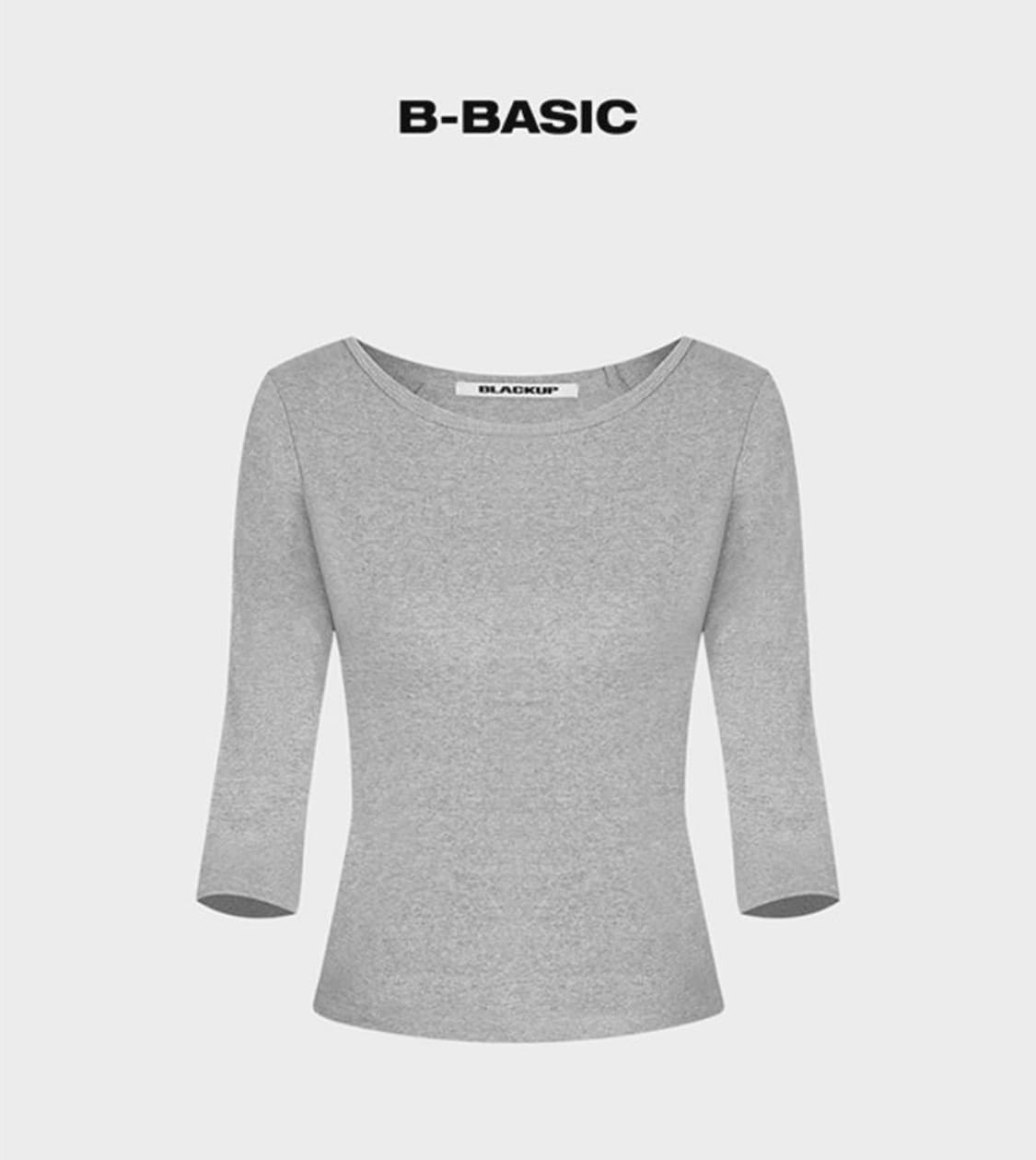 블랙업 [B-BASIC] 스탠다드 보트넥 7부티 상품이미지1
