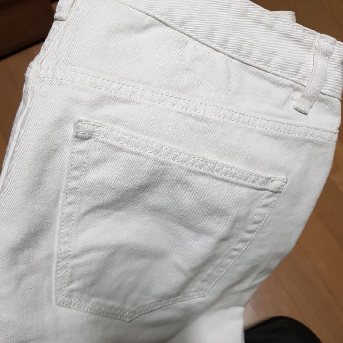 33인치/ 무신사 릴렉스핏 화이트진/데님/ 1토401-하 상품이미지3