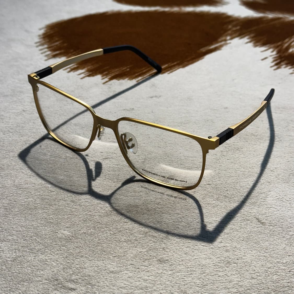 포르쉐 디자인 메탈 안경 매트 골드 (OS) 상품이미지2