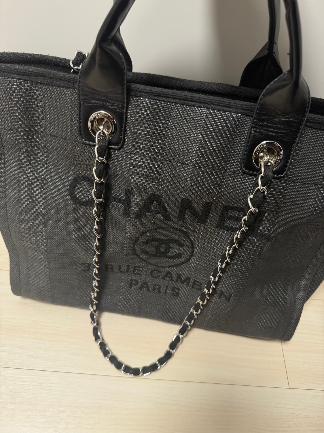 샤넬 도빌백 라지 블랙 상품이미지1