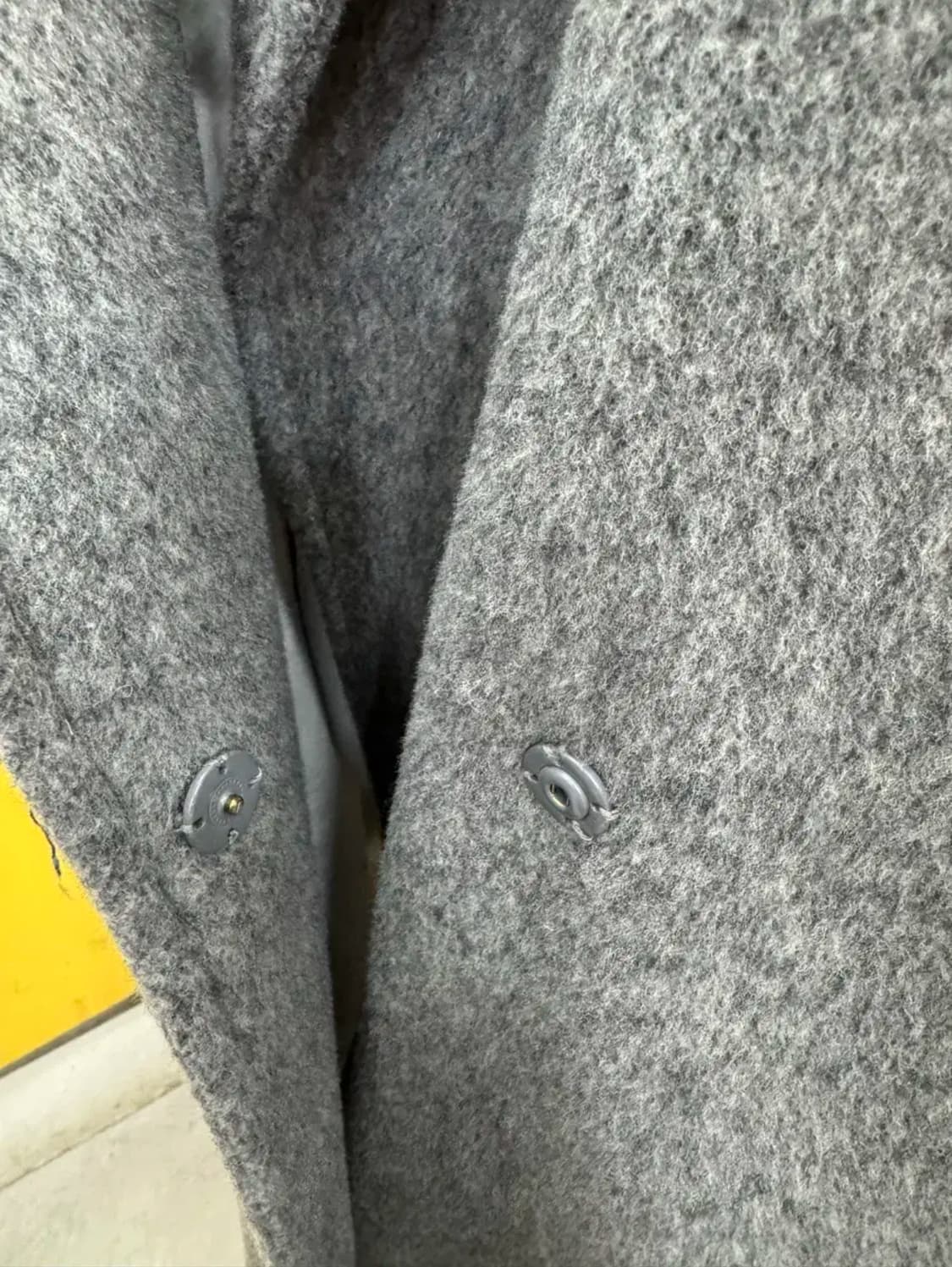 PLA 플라스틱아일랜드 울90 레터링 오버핏코트 상품이미지3