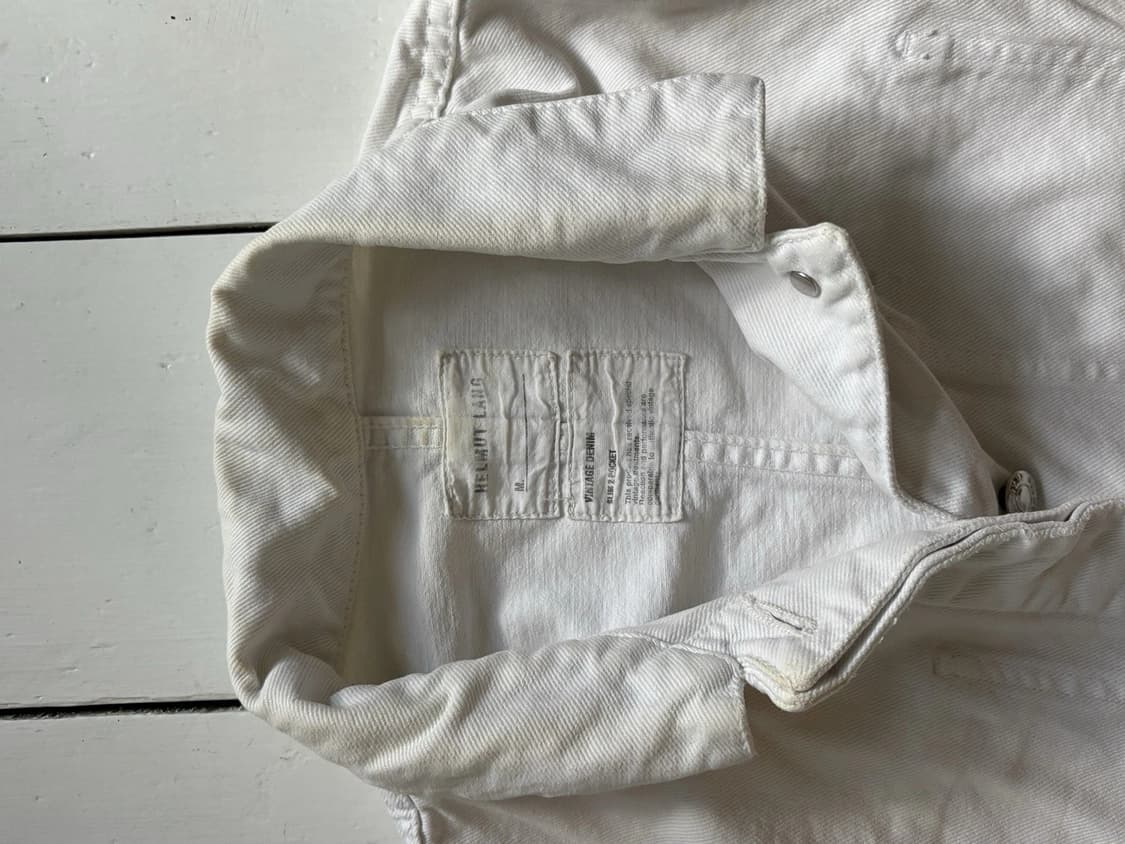 헬무트 랭 빈티지 화이트 데님 자켓 상품이미지2