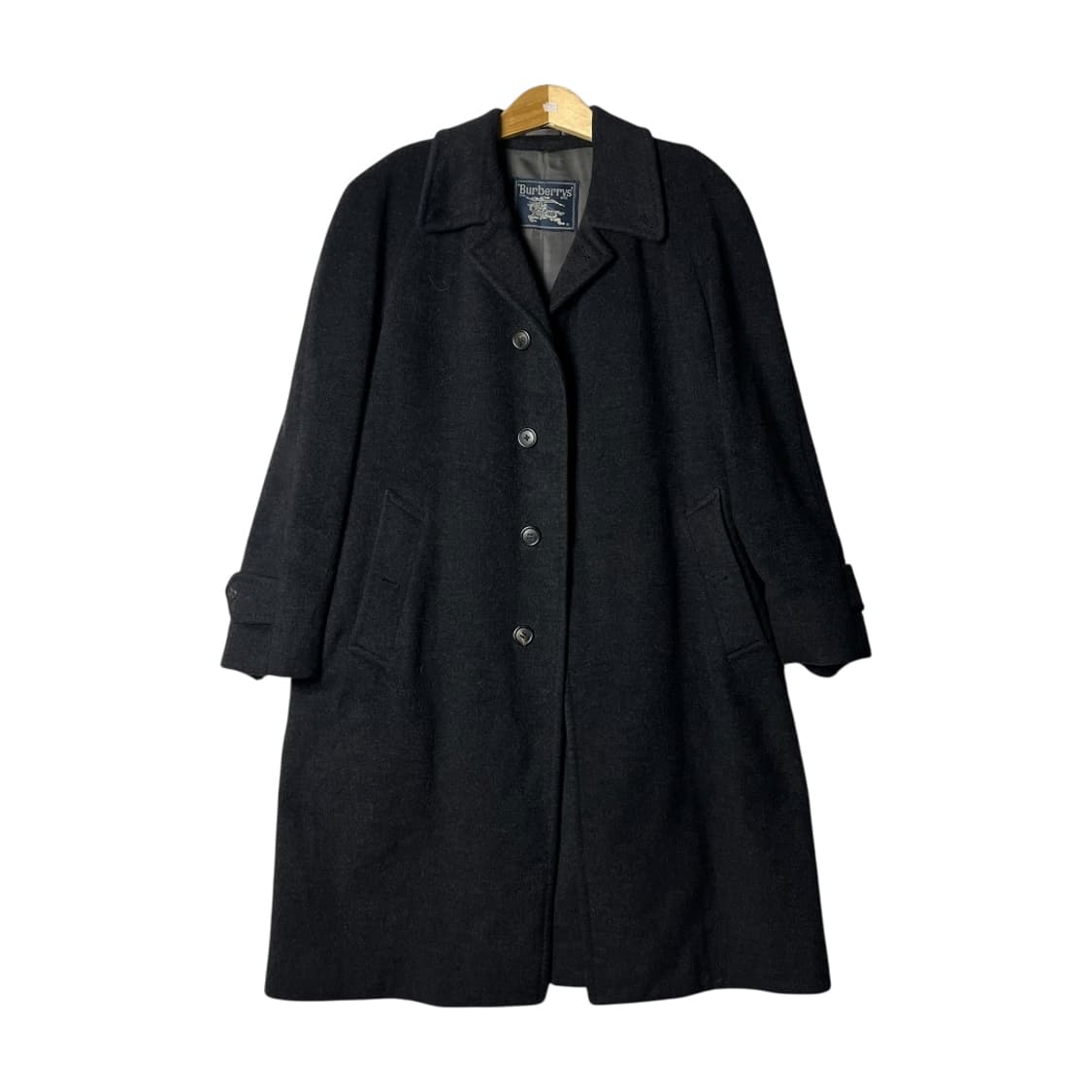 [Burberry] 90's 버버리 울 앤 캐시미어 차콜 맥코트 상품이미지1