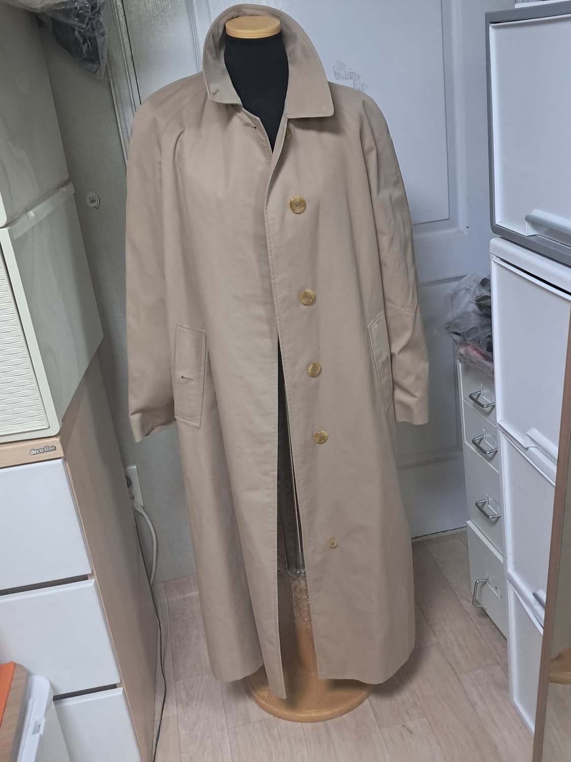 버버리 런던 정품 빈티지 트렌치 코트 12 LONG(약 66~날씬77 상품이미지1