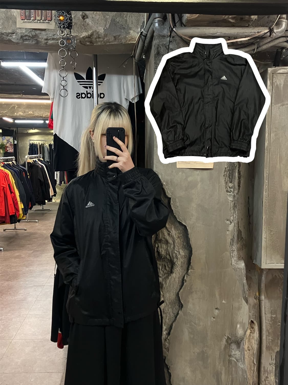 아디다스 바람막이 블랙 100 #csz2104 상품이미지1
