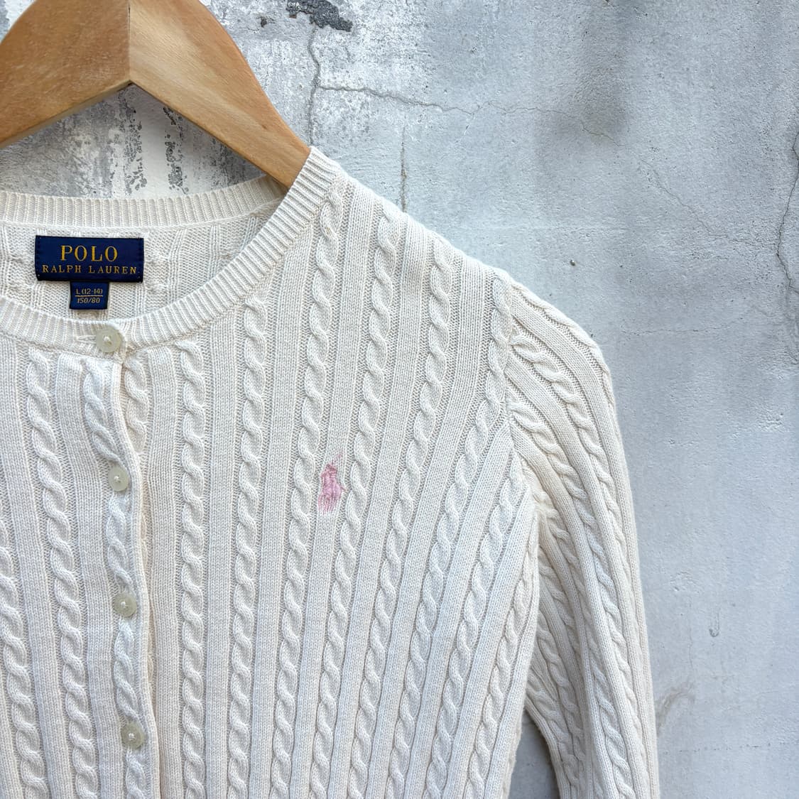 Polo 폴로 케이블 꽈배기 니트 가디건 상품이미지4