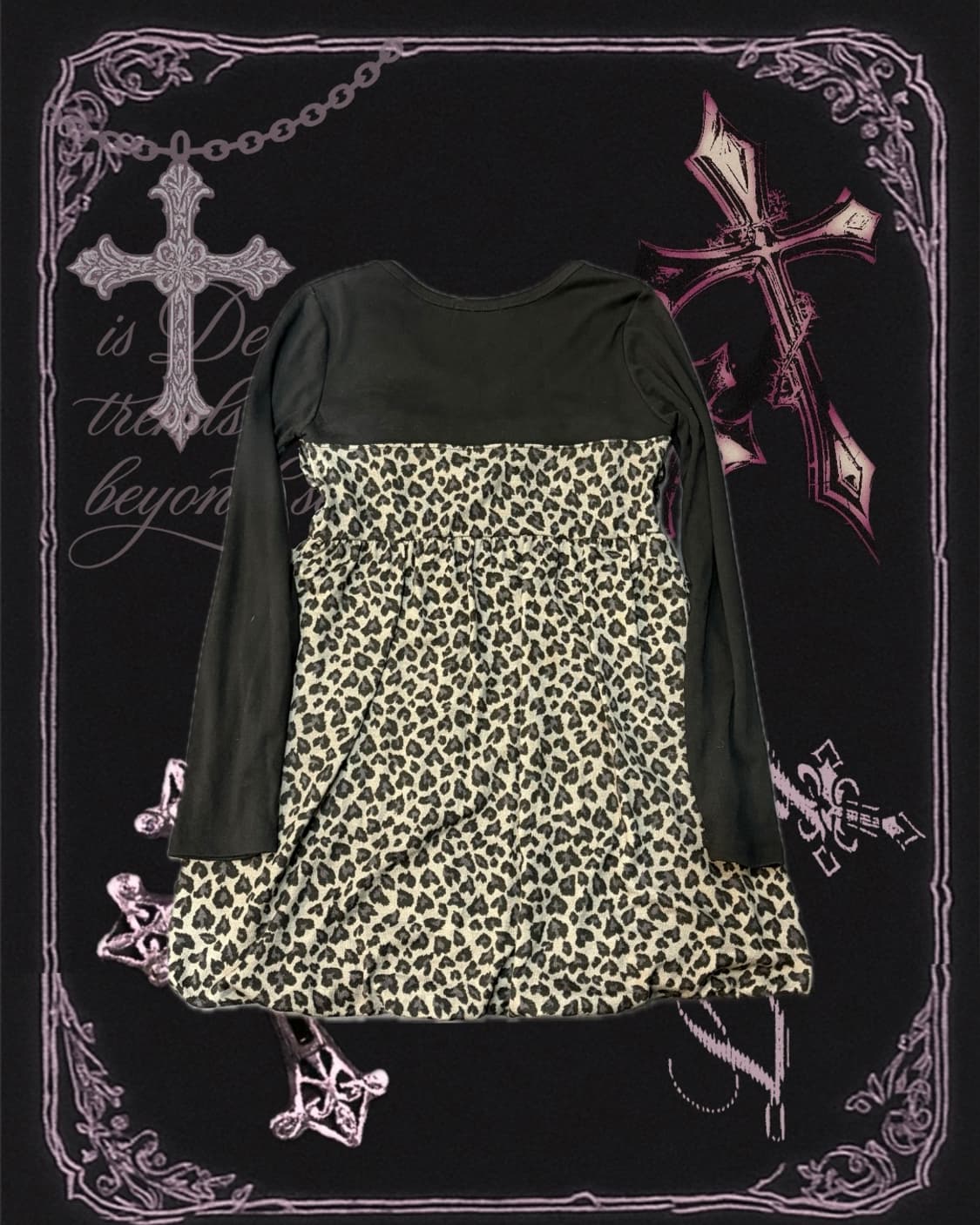 Onegyaru Leopard lace mini one piece 상품이미지5