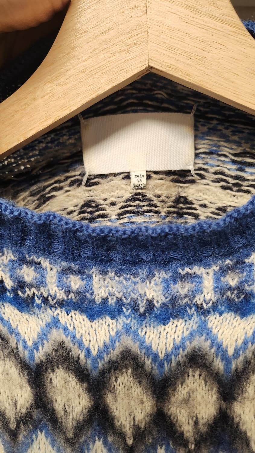 메종 마르지엘라 Fair Isle distressed jumper(S) 상품이미지3