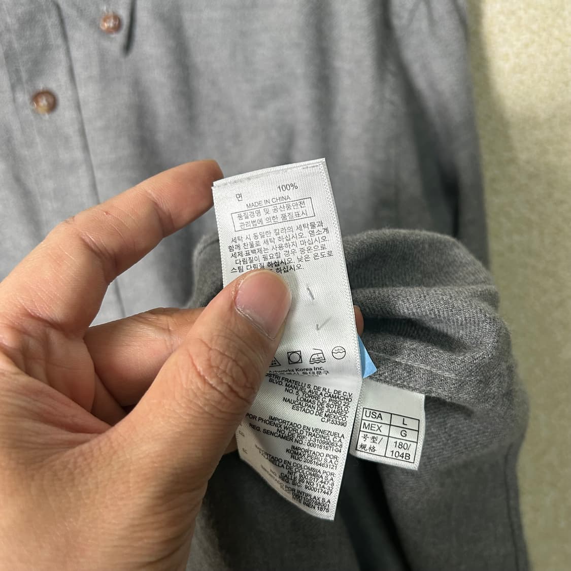 (L) 브룩스 브라더스 그레이 셔츠 상품이미지7