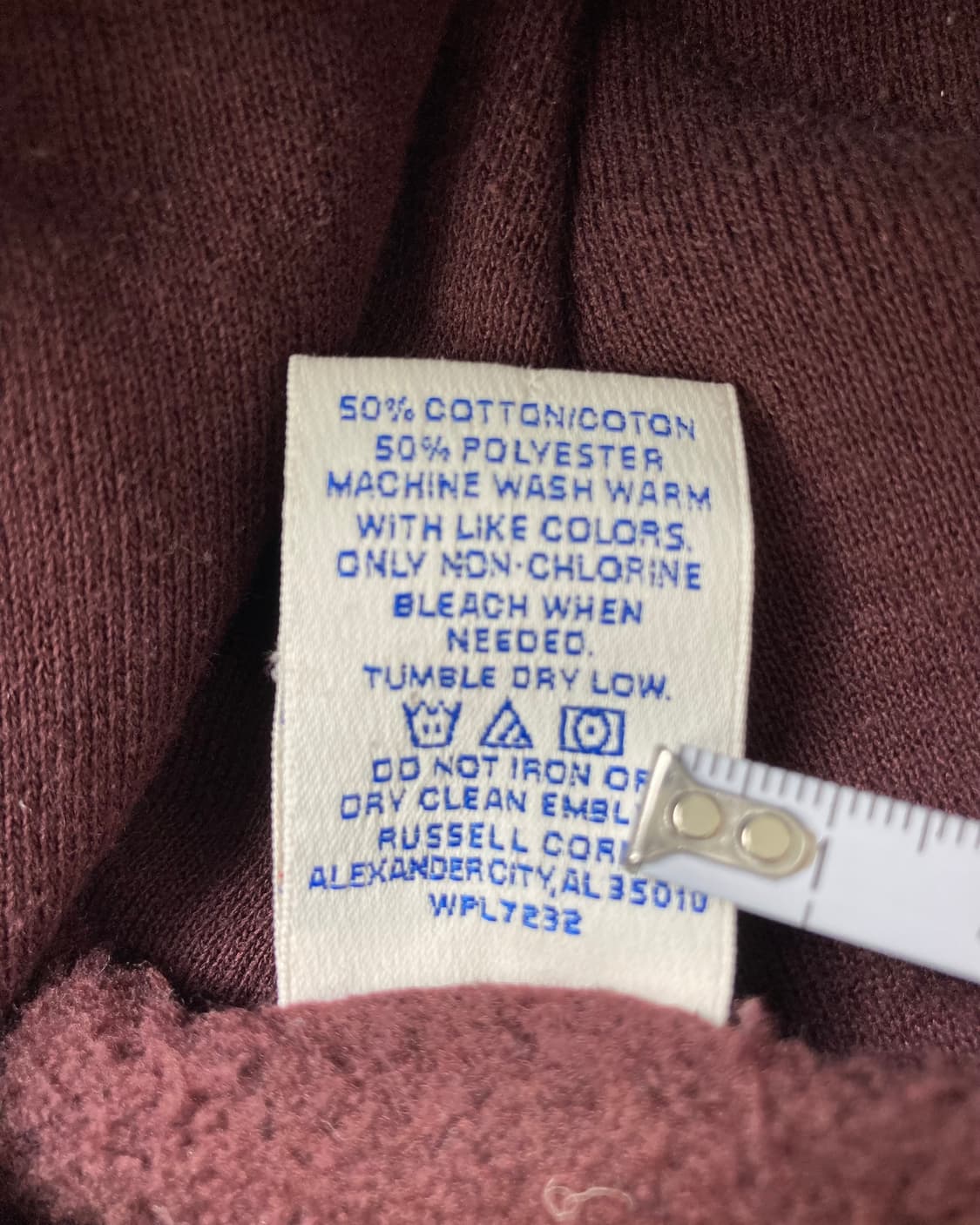 90s Russell Hoodie (deep plum) 상품이미지4