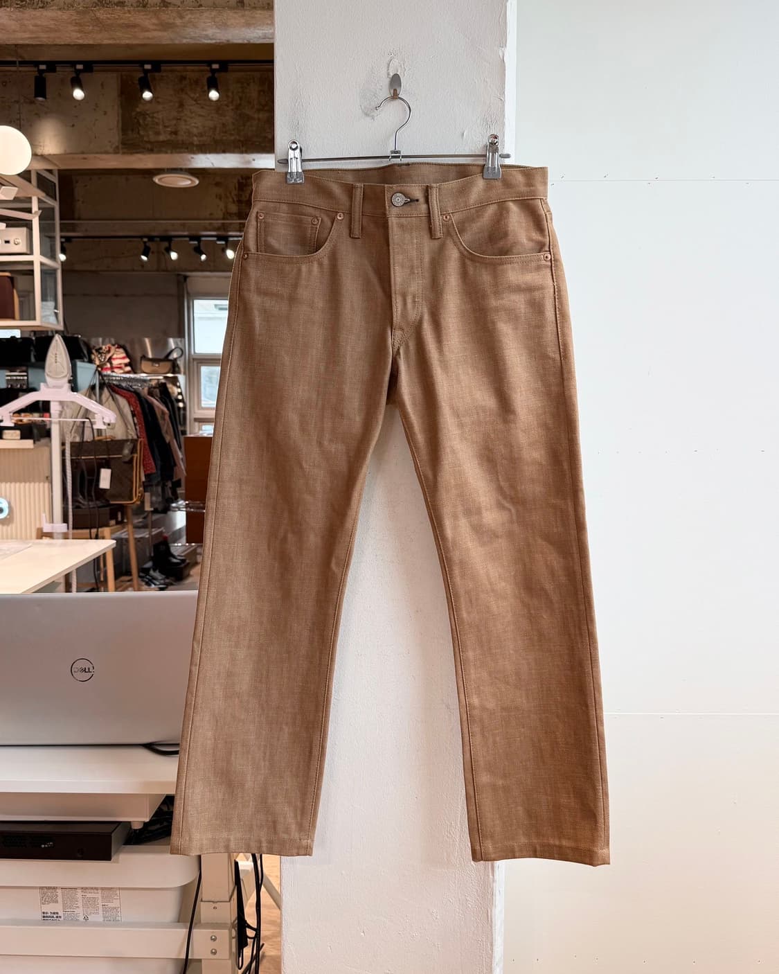 더블알엘 브라운 데님 슬림 팬츠  상품이미지2