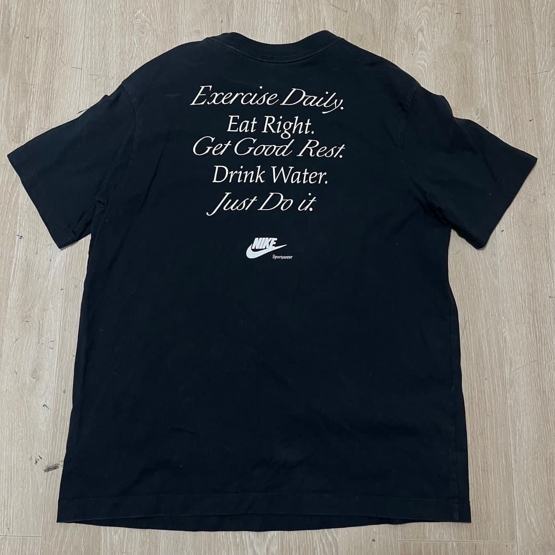 나이키 NIKE 레터링 루즈핏 스우시 반팔티 M/95 상품이미지4