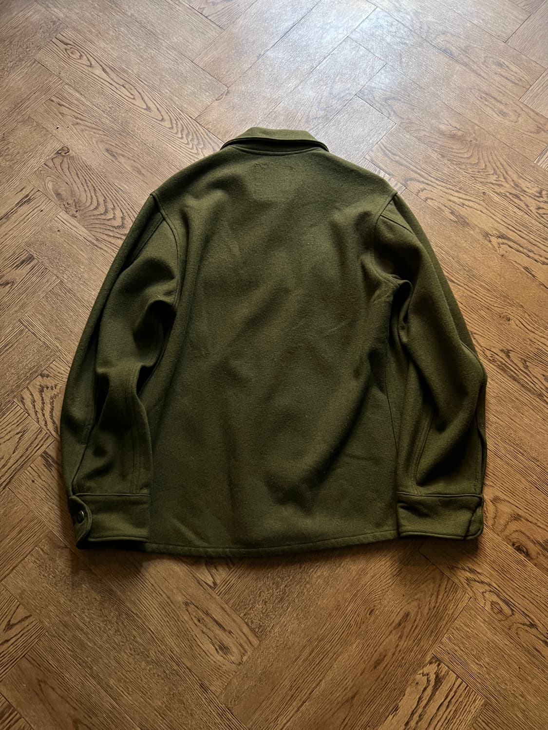 [M]80's 오리지널 U.S NAVY 미 해군 CPO 오피서 울 셔츠 상품이미지7