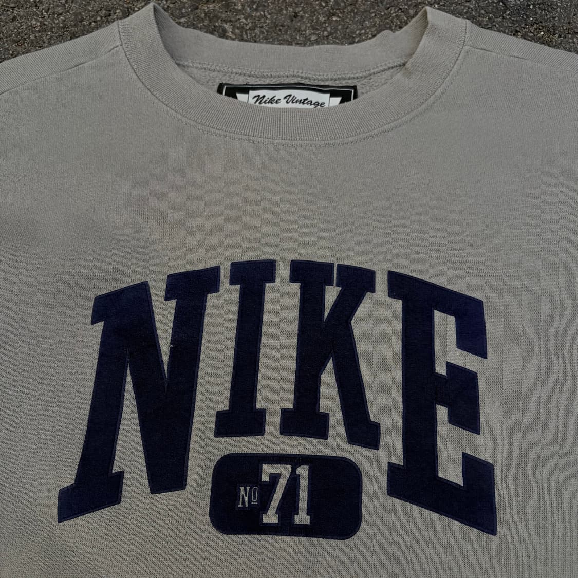 90s 나이키 올드스쿨 센터 로고 빅로고 자수 맨투맨 스웻셔츠 L 상품이미지6