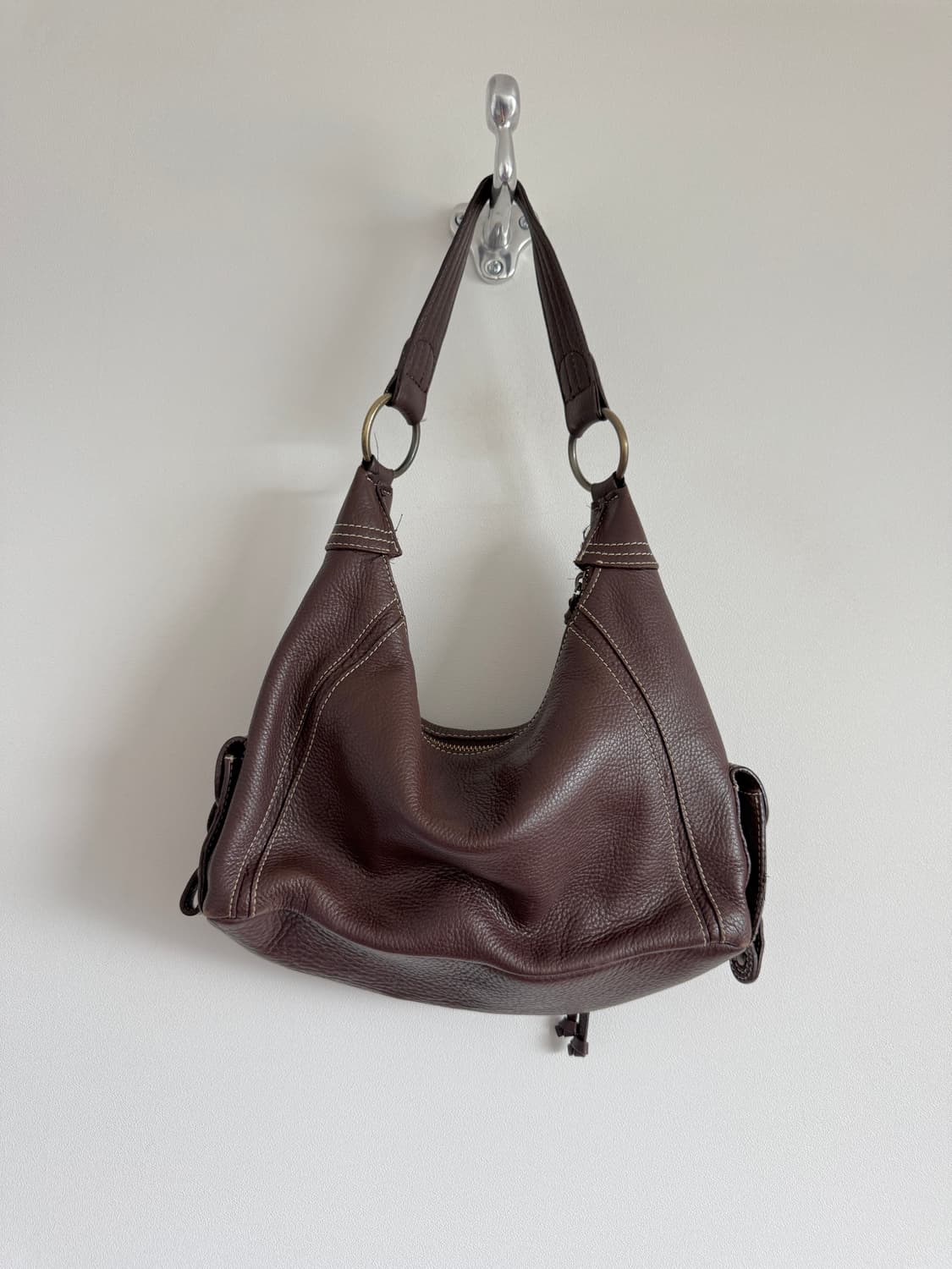 Pre owned 레더 숄더백 상품이미지6