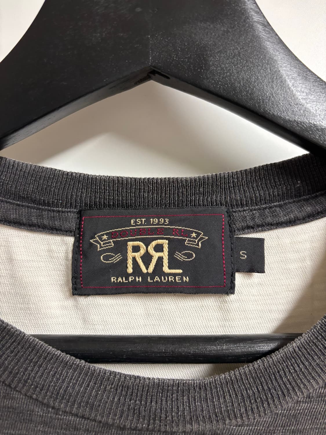 [S] RRL 스트라이프 티셔츠 블랙/화이트 상품이미지4