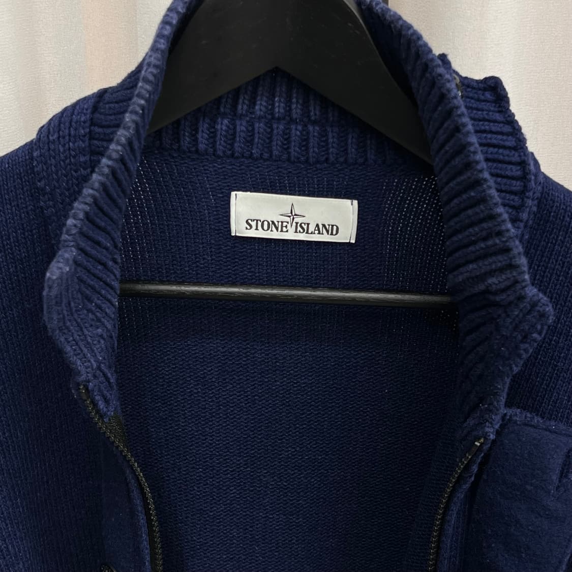 스톤아일랜드 버튼집업 니트 가디건 네이비 ( M) 상품이미지6