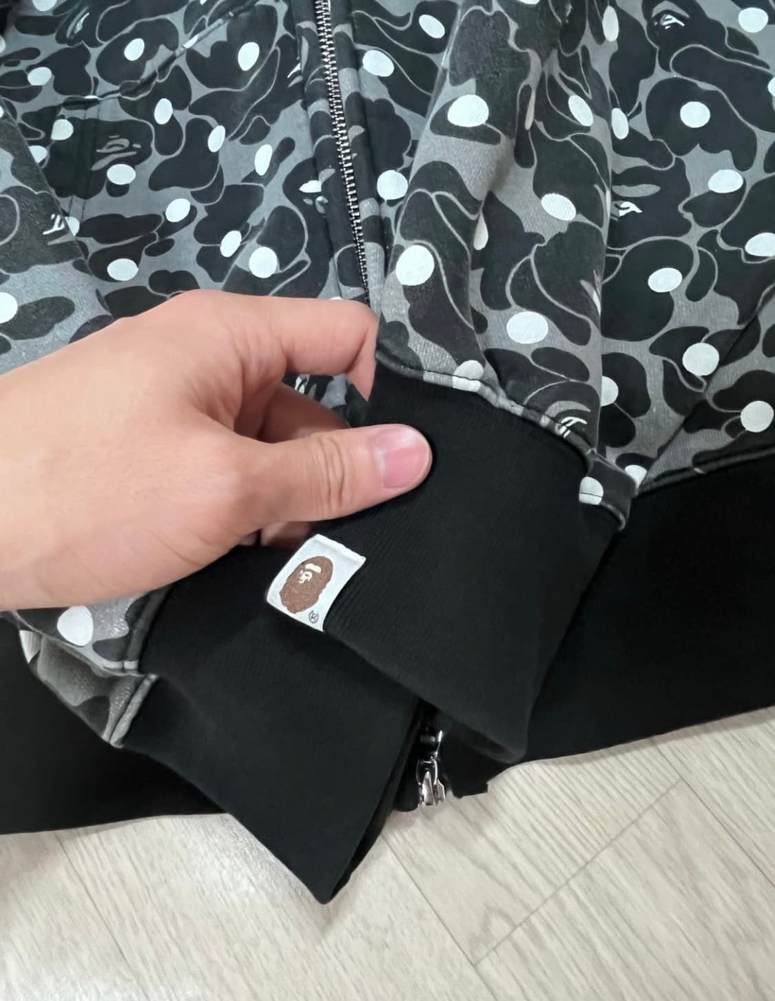 XL 베이프 도트 샤크 후드집업 상품이미지6