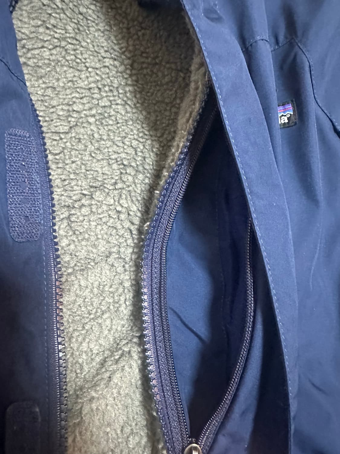 (M)빈티지 파타고니아 인퍼노 스노우파카 네이비 딥파일 라이닝 상품이미지7