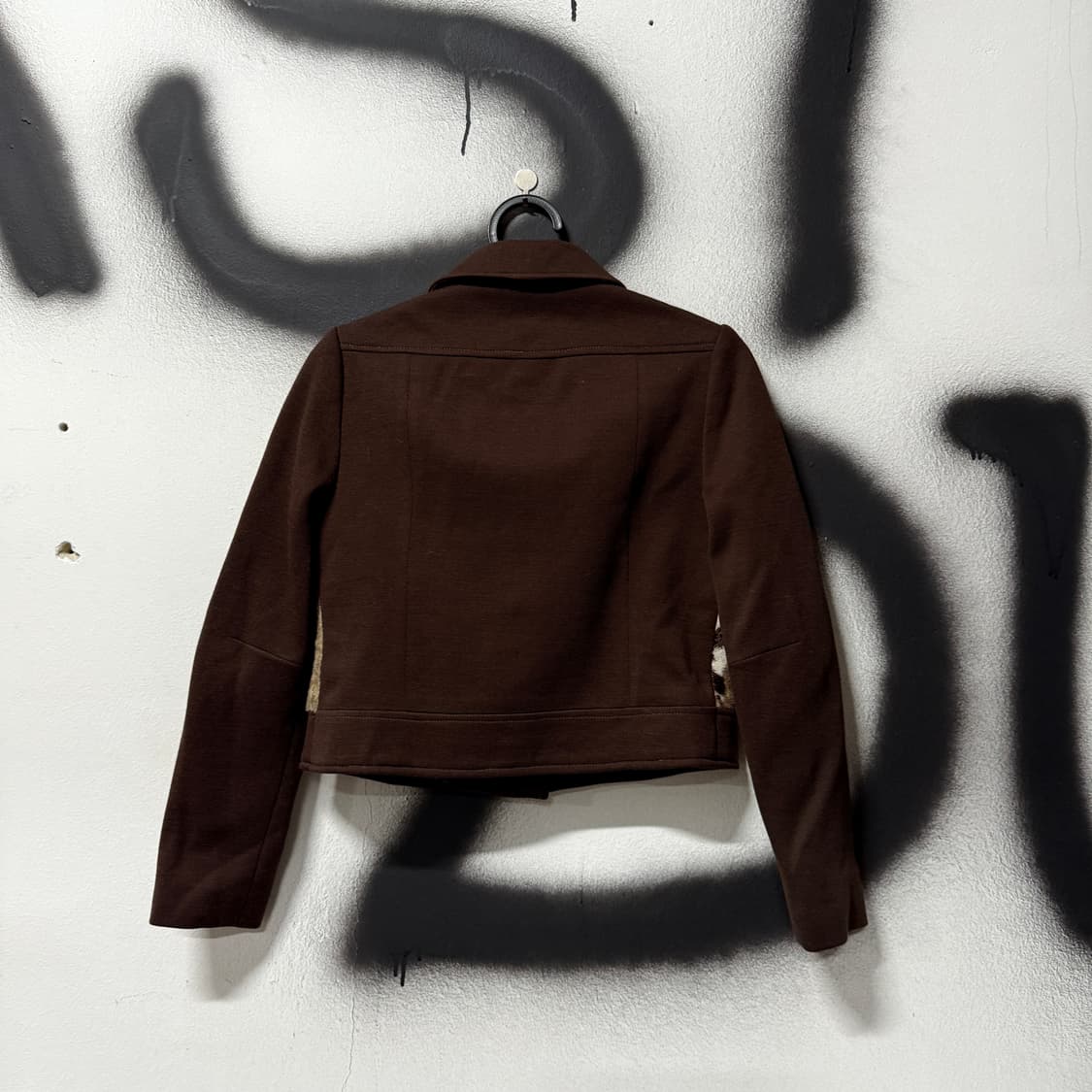 VTG 빈티지 다크 브라운 송치 디테일 크롭 자켓 상품이미지2