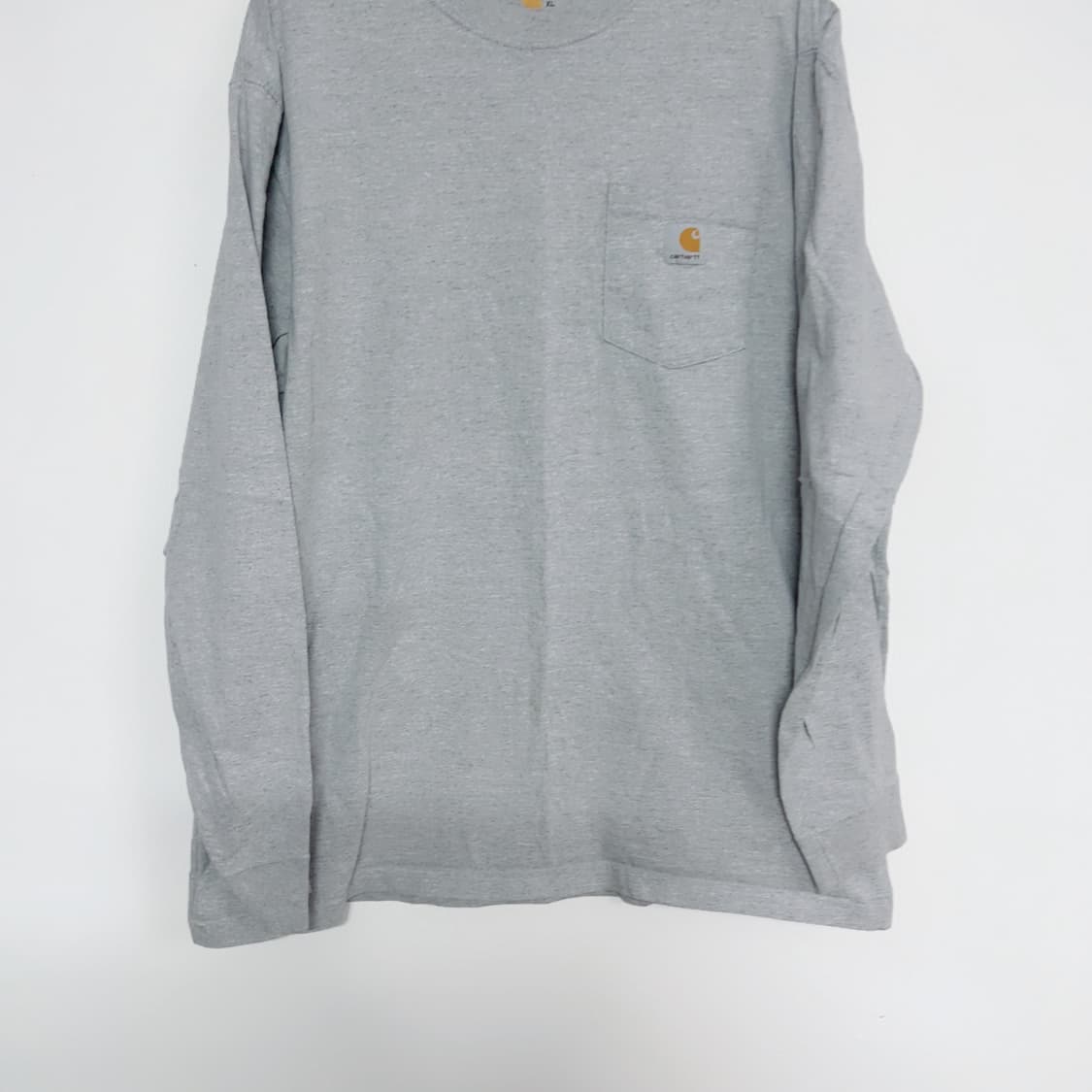 칼하트 그레이 포켓 봄 공용 긴팔티 상품이미지3