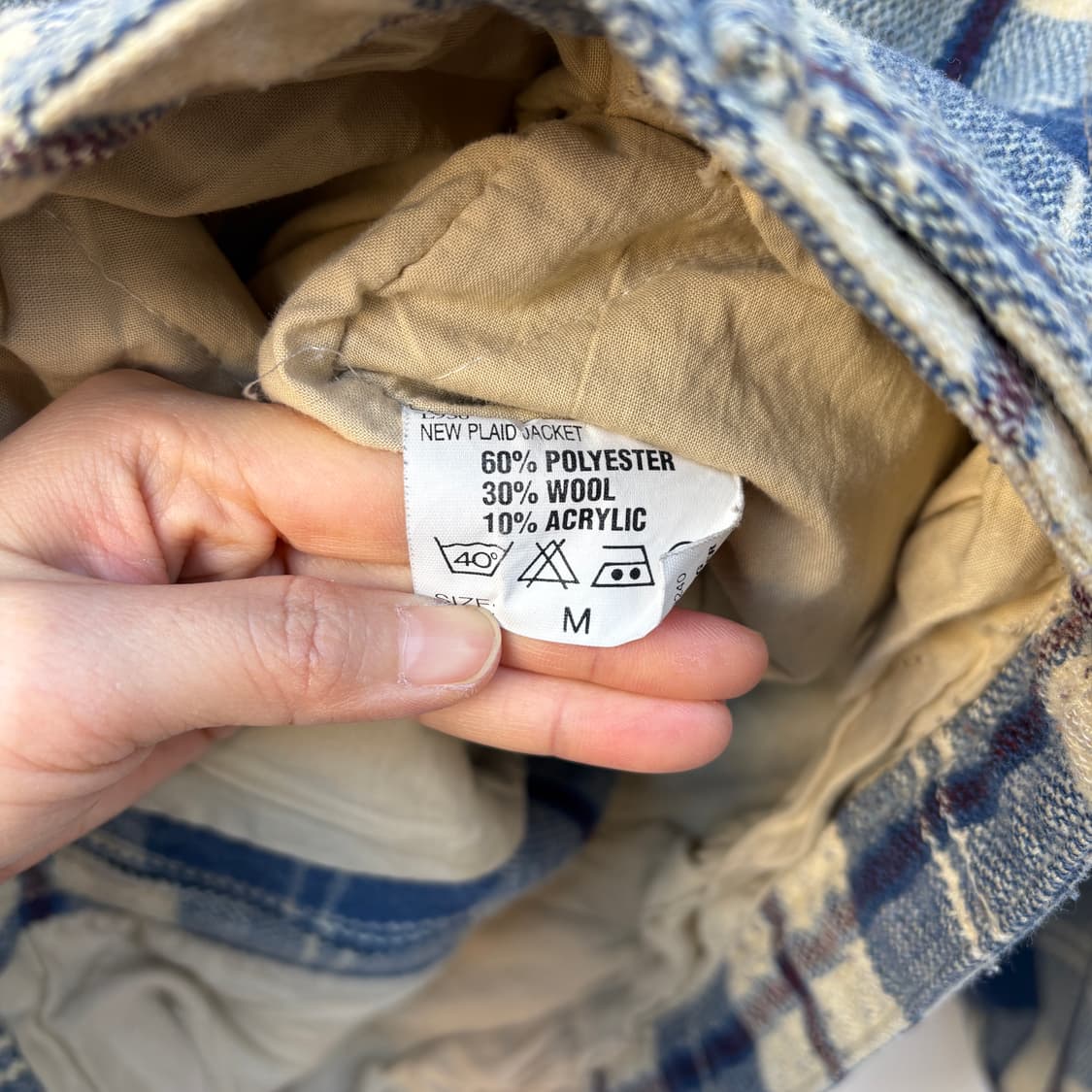 Lee 리 울 체크 워크자켓 상품이미지7