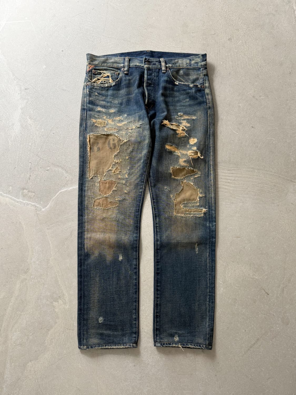 Denim and Supply Distressed Denim Pants 상품이미지1