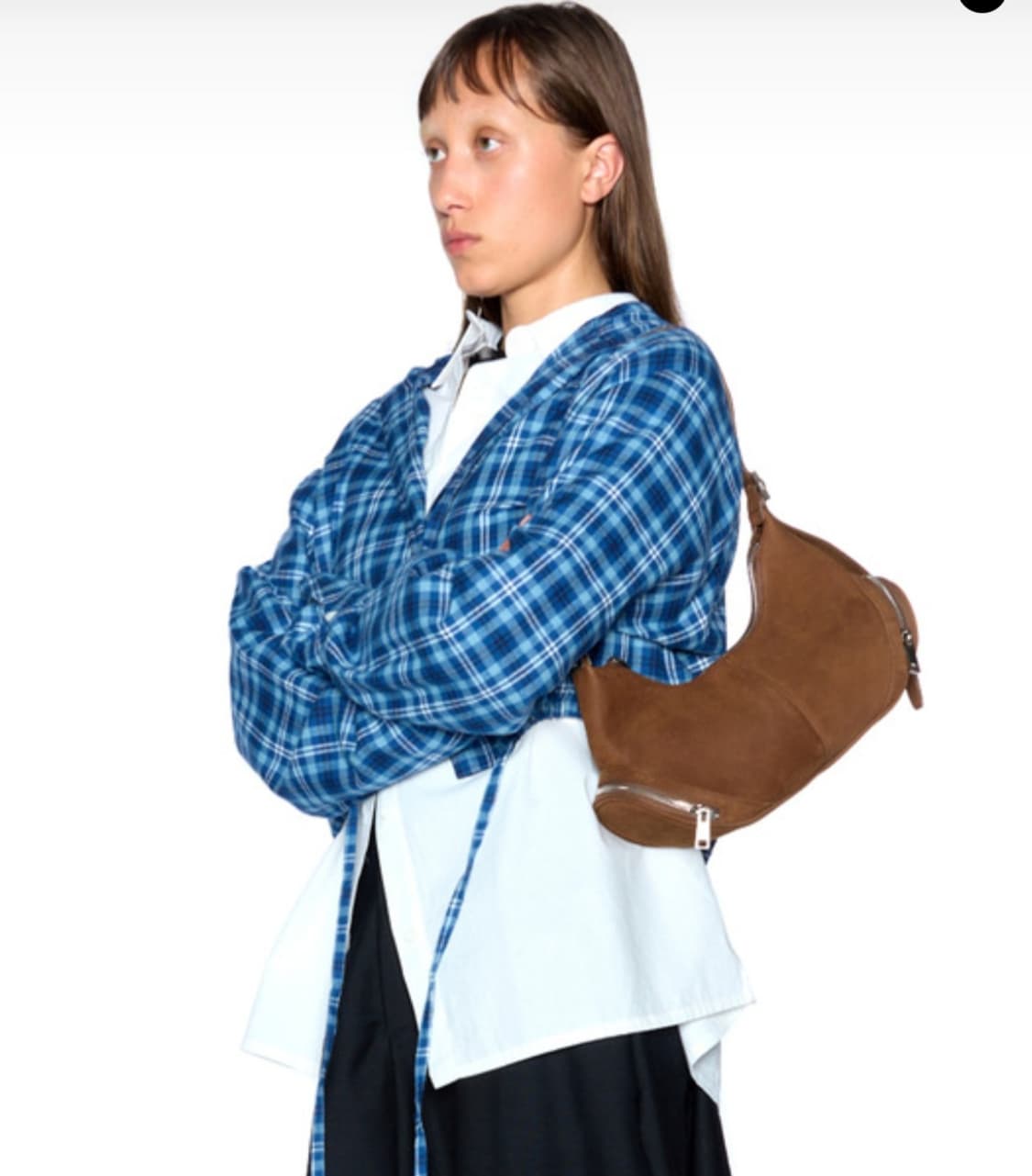 오소이 osoi 카고 호보백 cargo hobo 누벅 브라운 상품이미지1