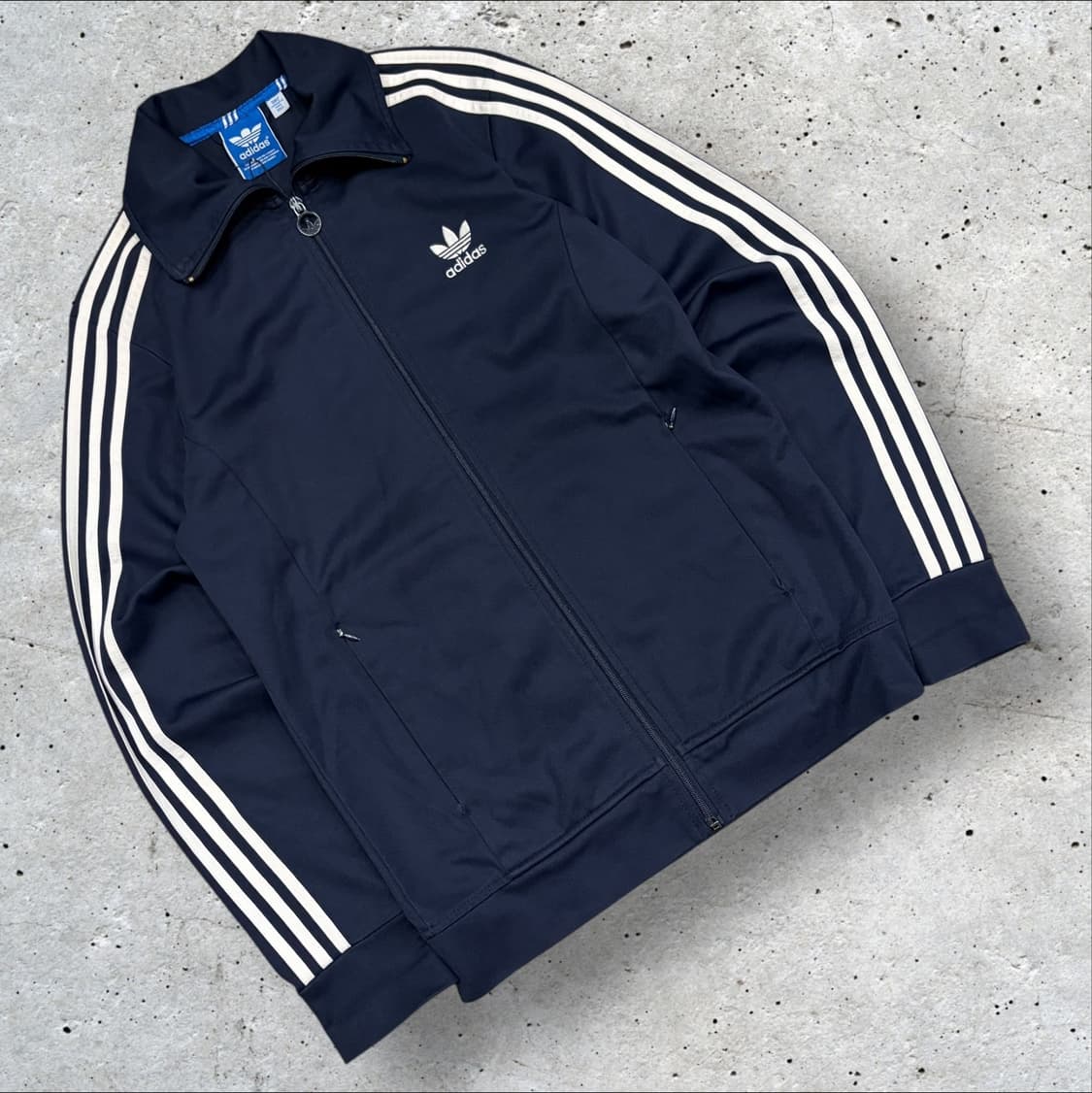 [100] 14s 아디다스 유로파 삼선 트랙탑 져지 네이비 C270 상품이미지1