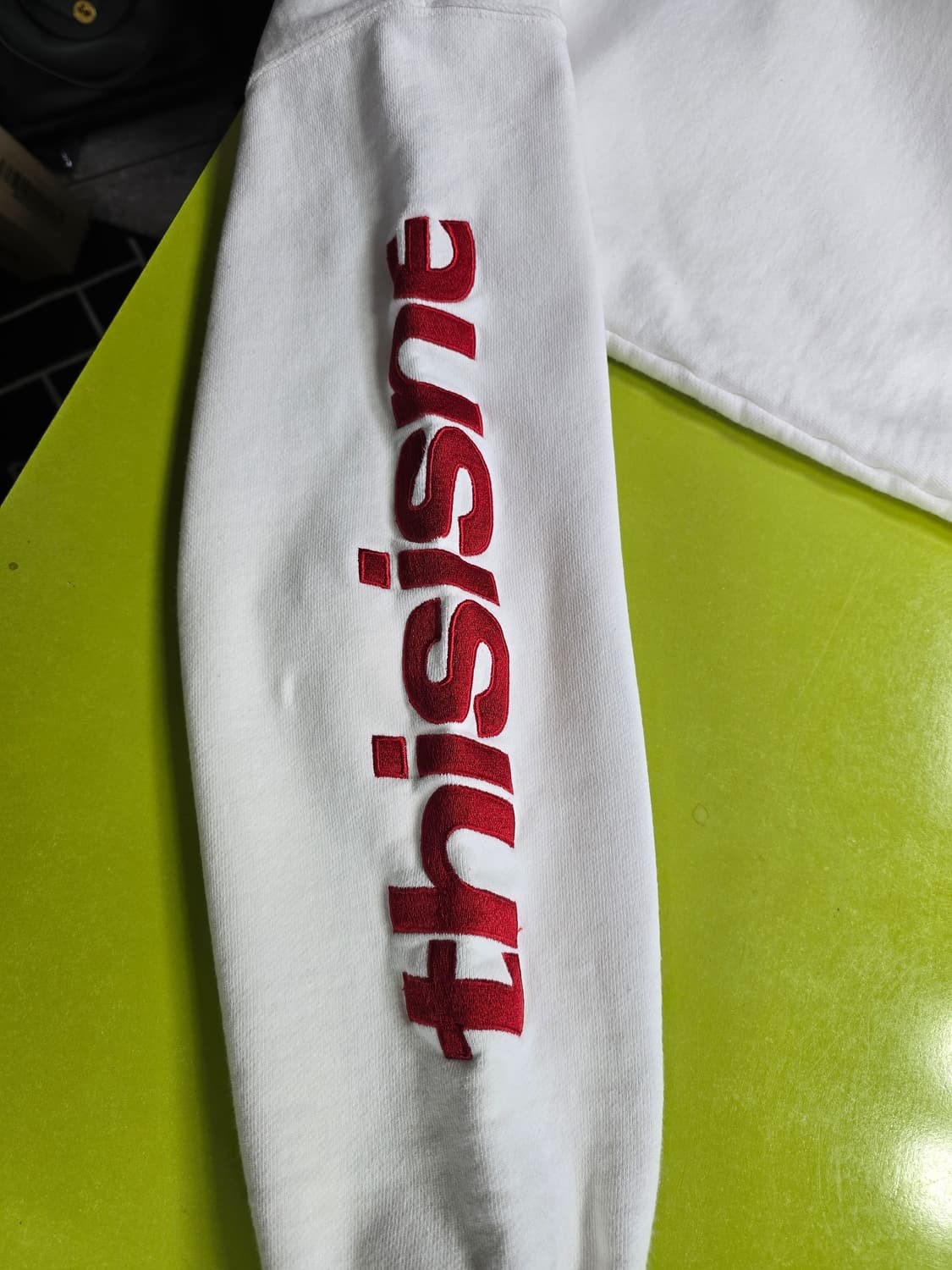 디네뎃 흰색 프린팅 맨투맨 (1431) 상품이미지6