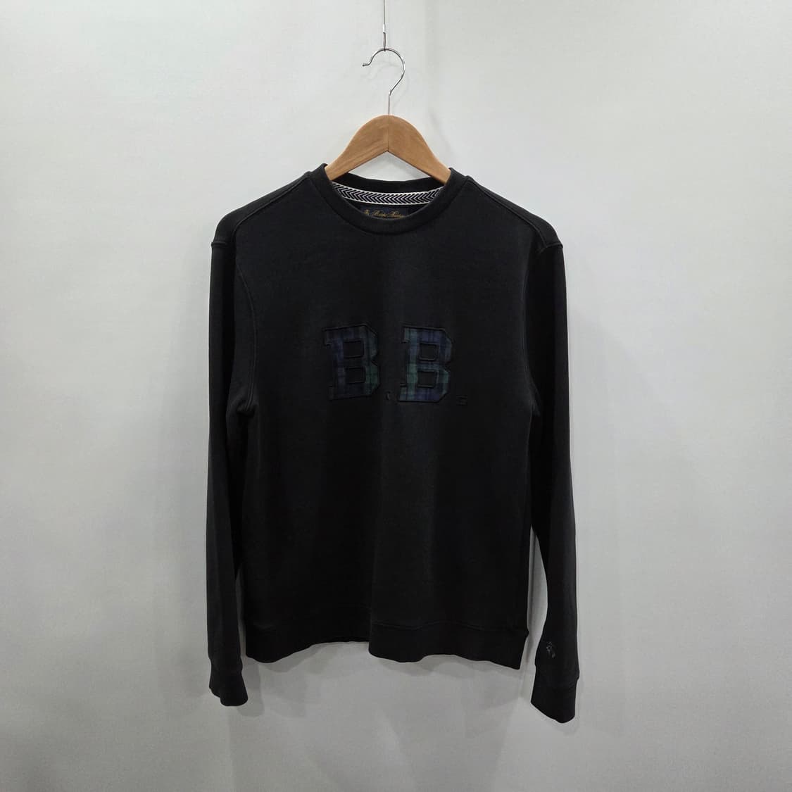 브룩스브라더스 자수 맨투맨 블랙 XS 상품이미지1